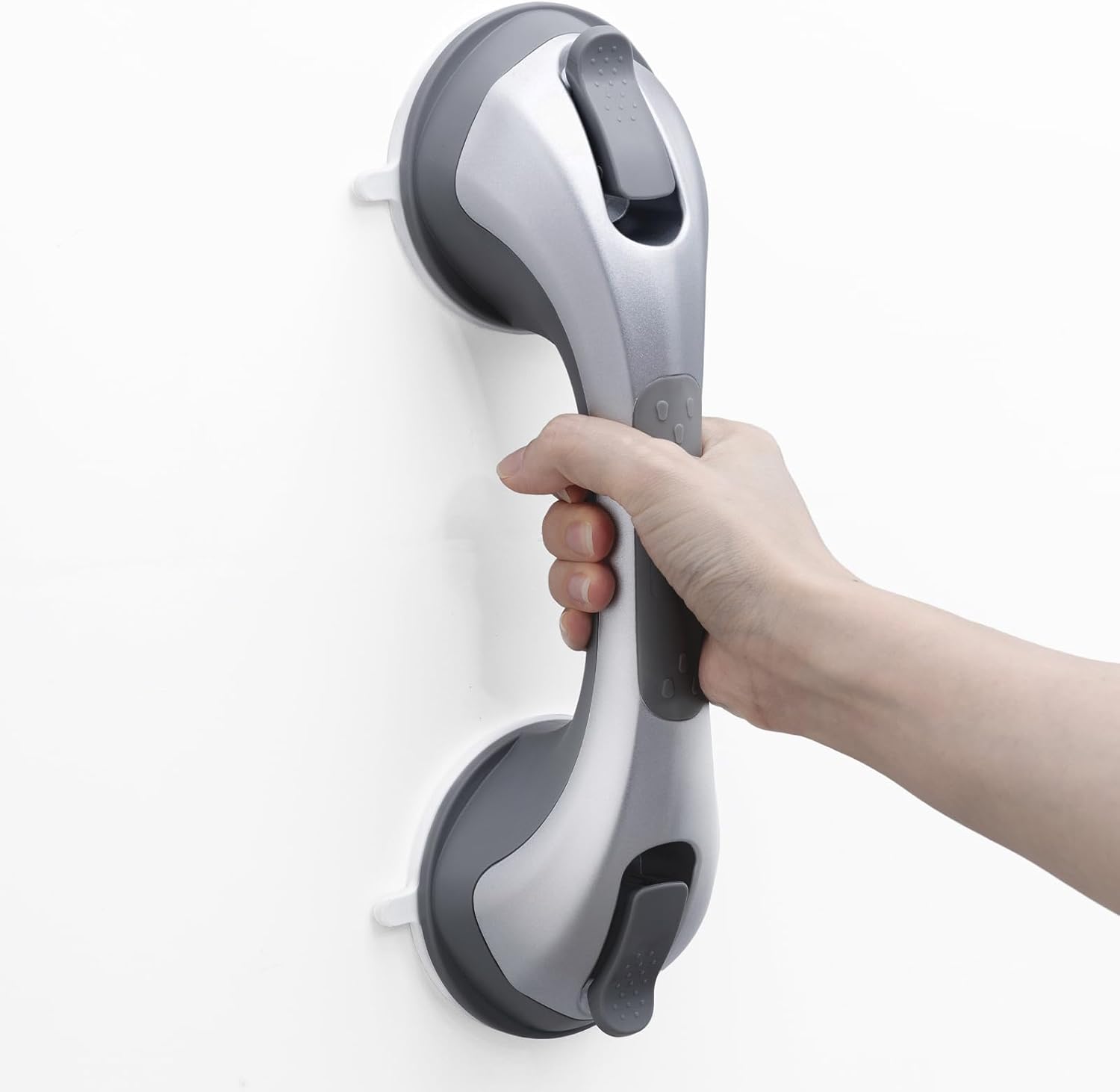 TAILI Nice Series 12 Inch Suction Shower Grab Bar – No-Drill Bathroom Safety Handle