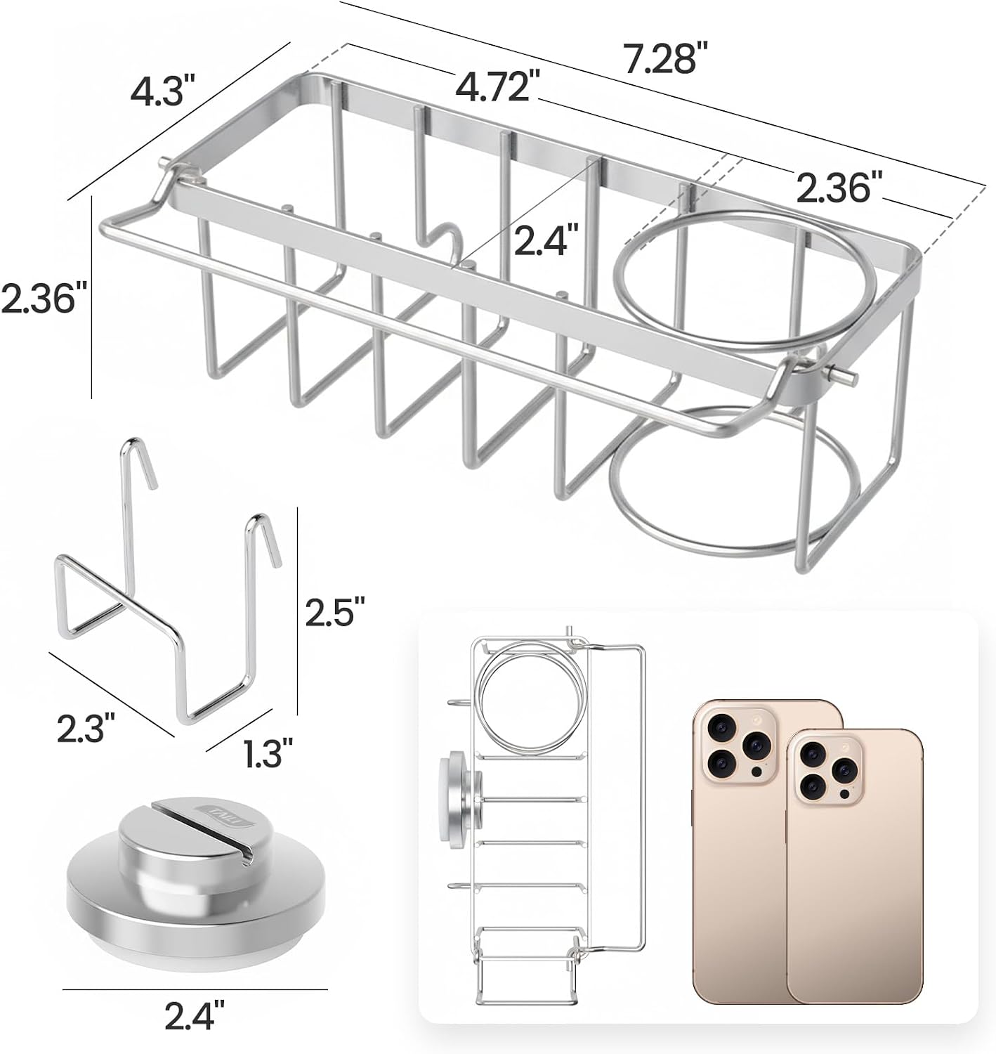 TAILI Suction Sink Caddy