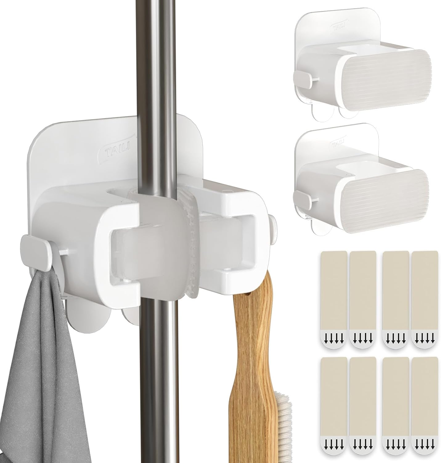 TAILI Easy-Hold Wall Mount Broom Holder