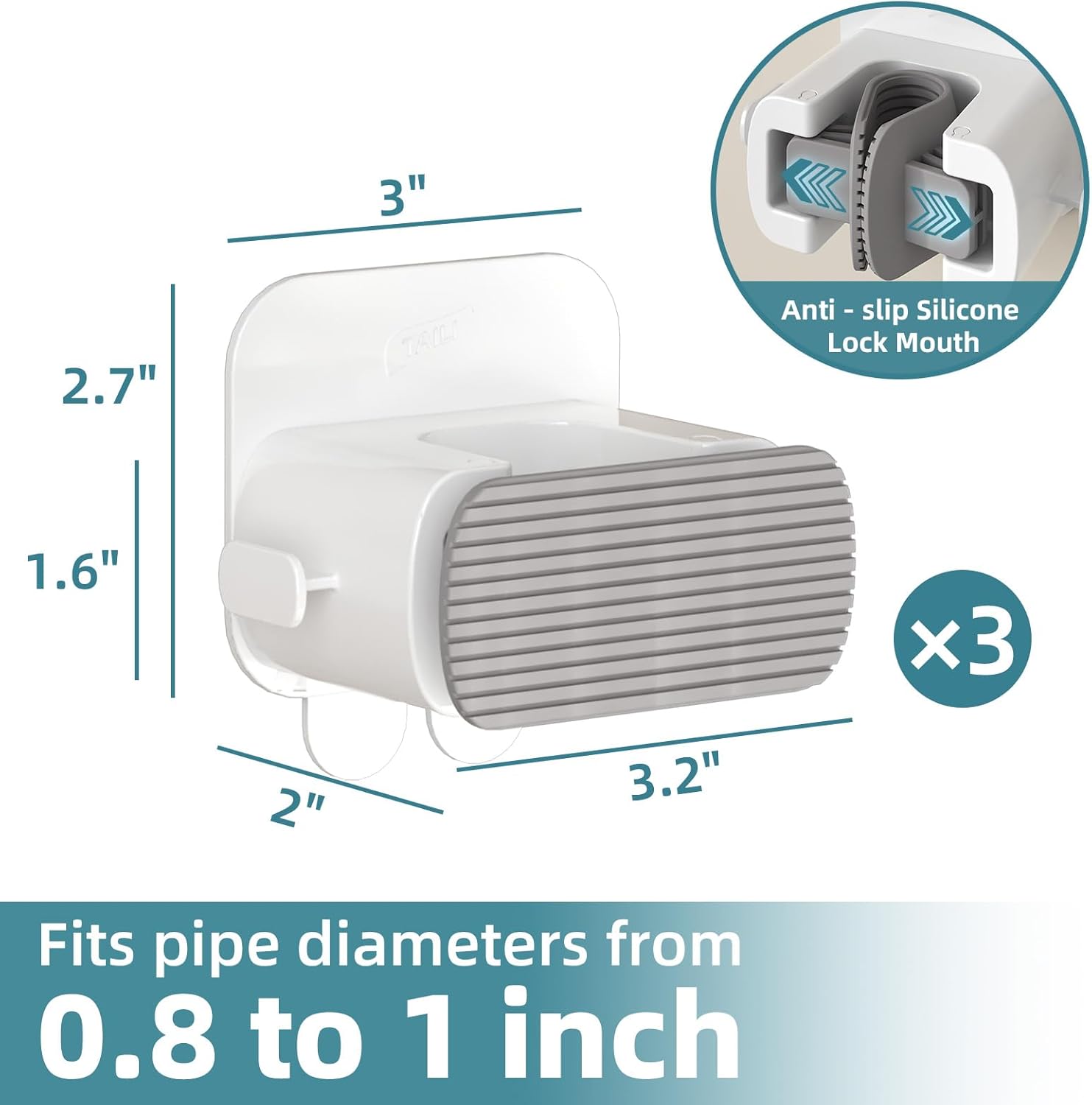 TAILI Easy-Hold Wall Mount Broom Holder