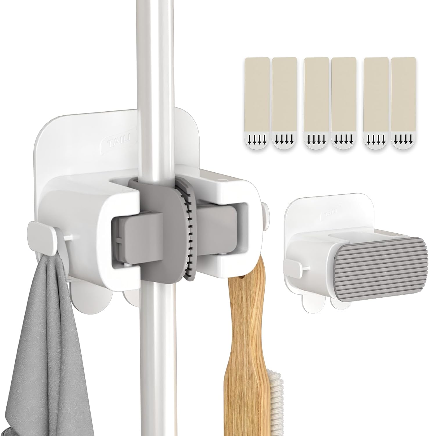 TAILI Easy-Hold Wall Mount Broom Holder