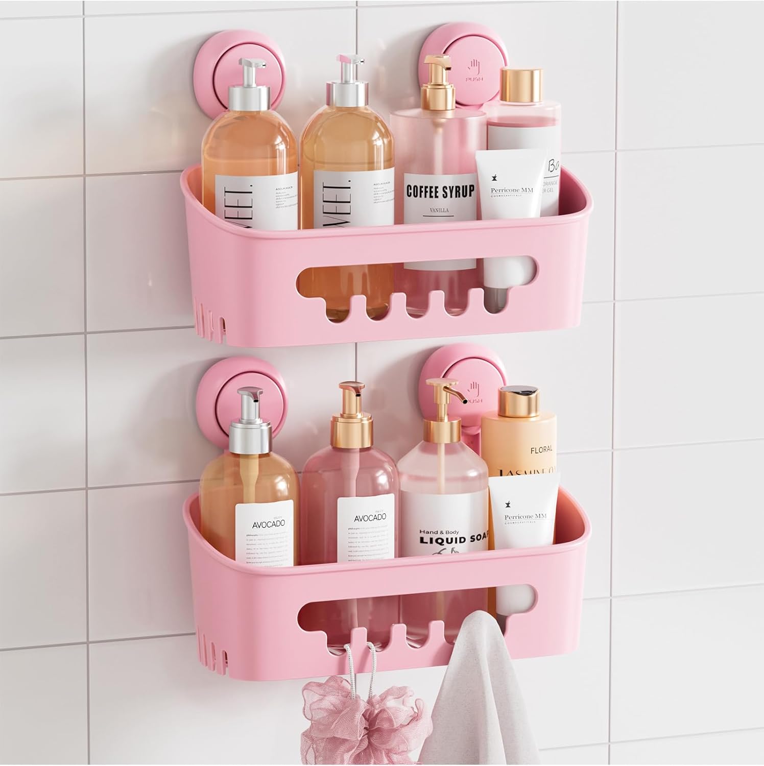 TAILI Nice Series Suction Shower Caddy – Drill-Free Wall Organizer
