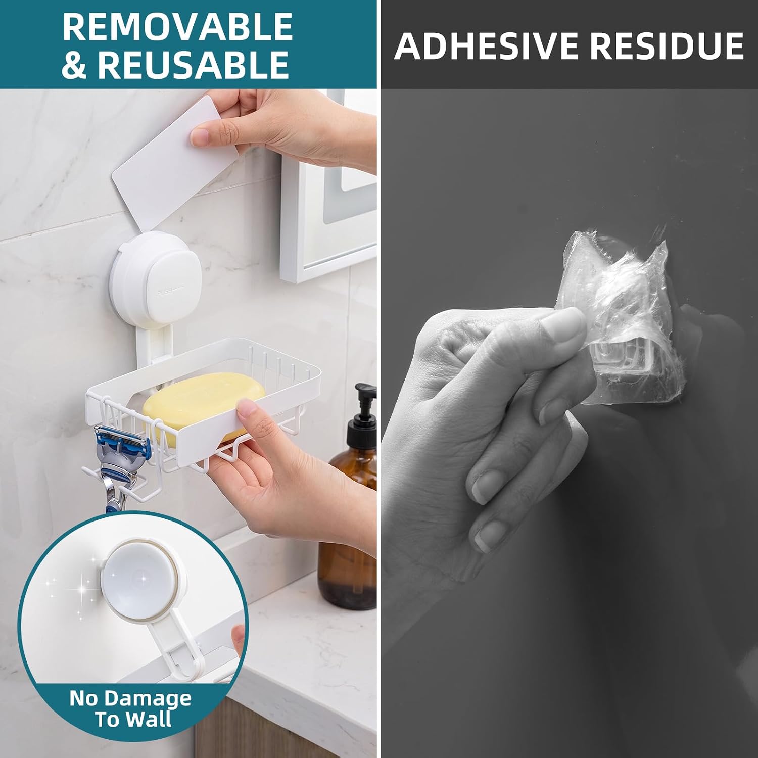 TAILI Suction Visible Indicator Soap Dish