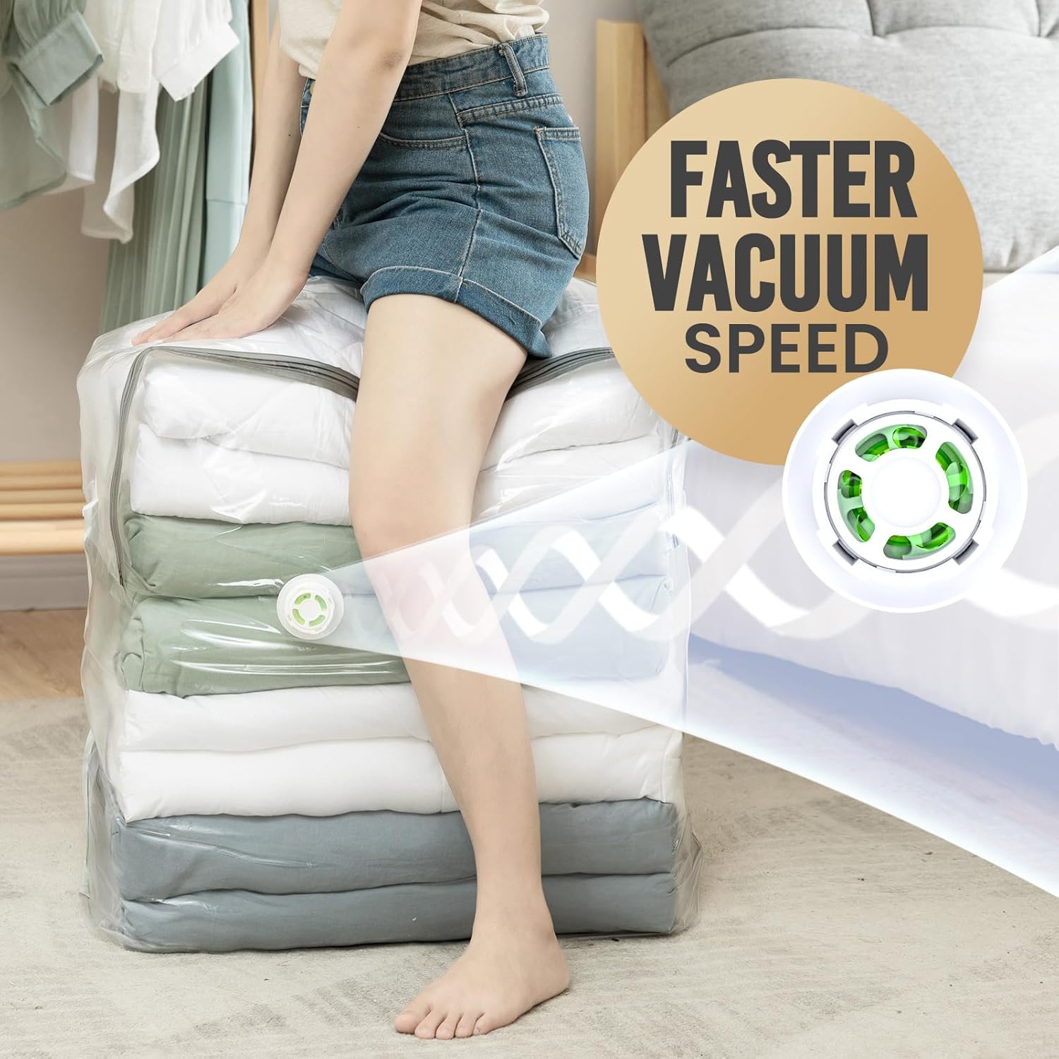 TAILI Supe Jumbo Cube Vacuum Storage Bags