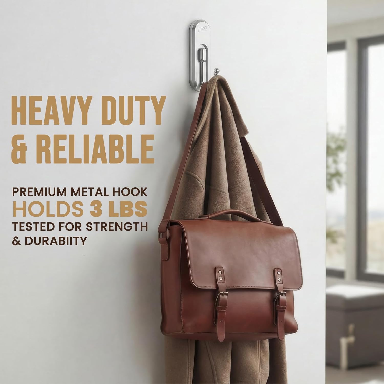 TAILI Easy-Metal Adhesive Coat Hooks