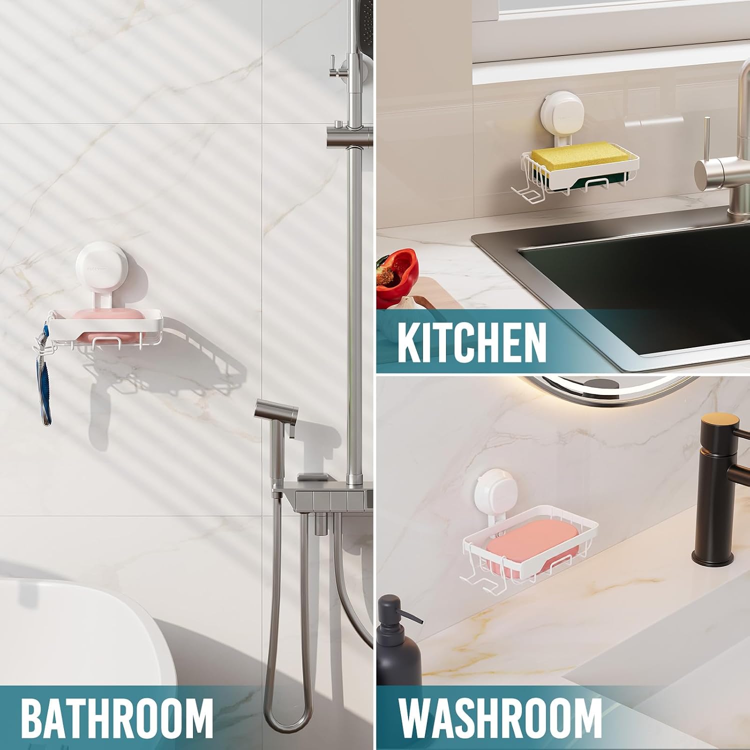 TAILI Suction Visible Indicator Soap Dish