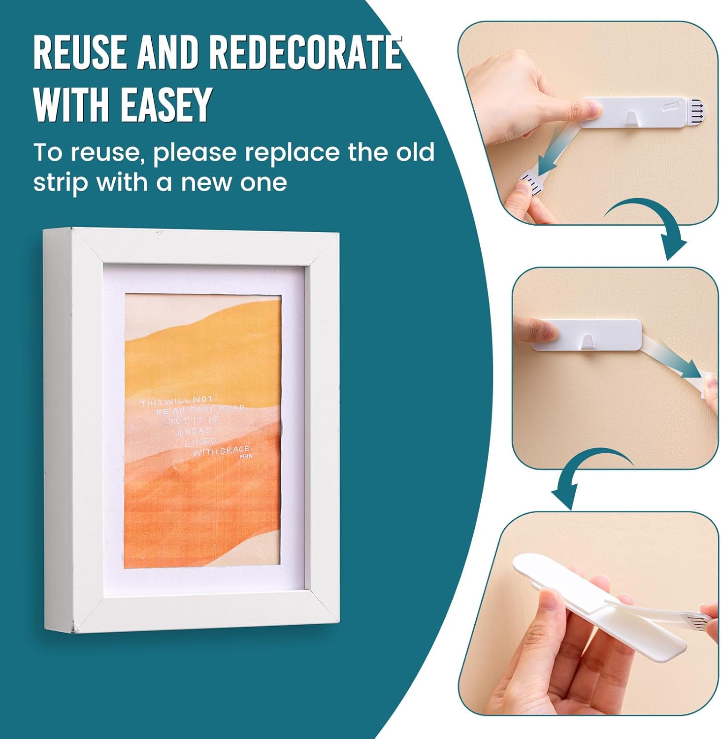 TAILI Easy-Magic Adhesive Sawtooth Hangers