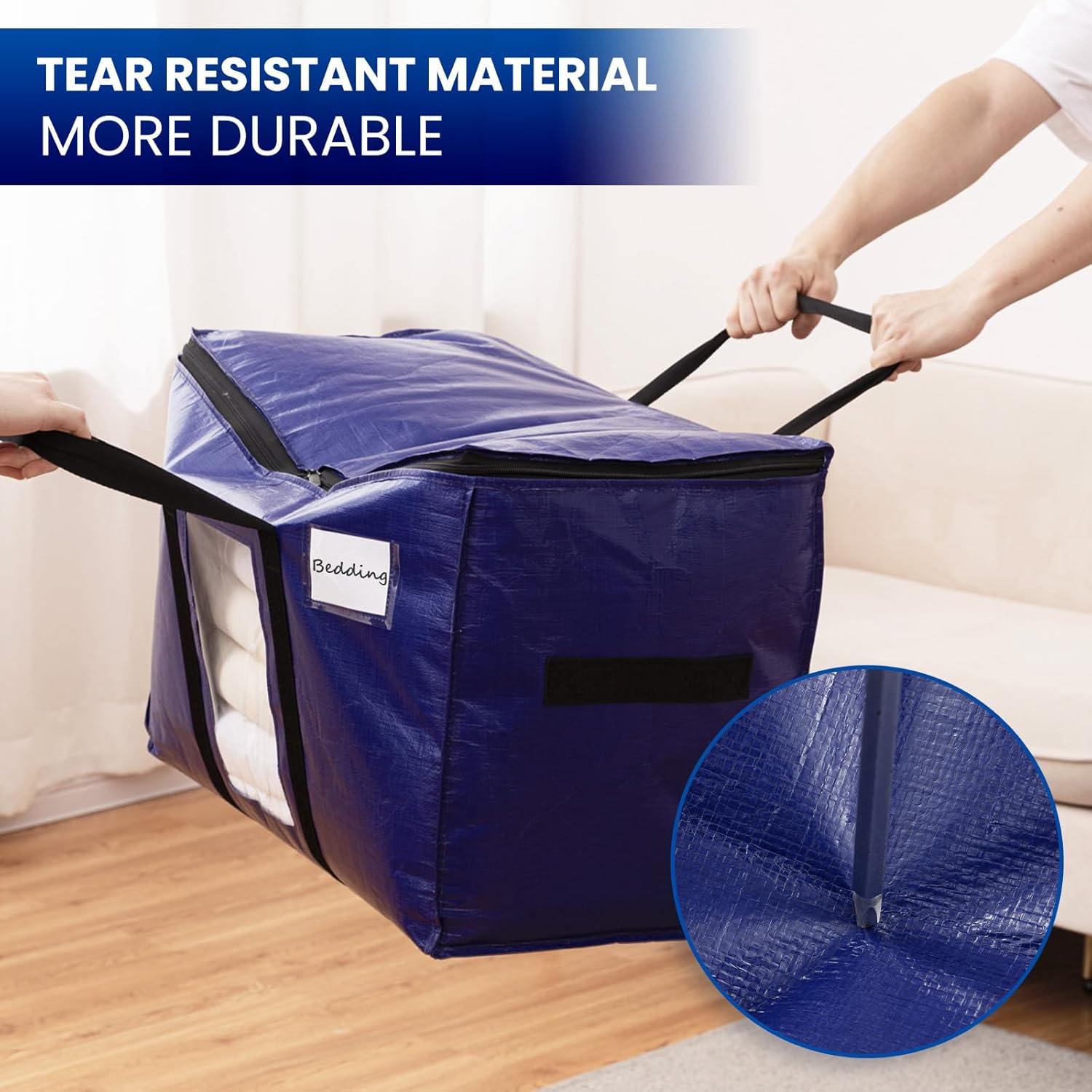 TAILI Dark Blue Extra Large  Moving Bags with Window
