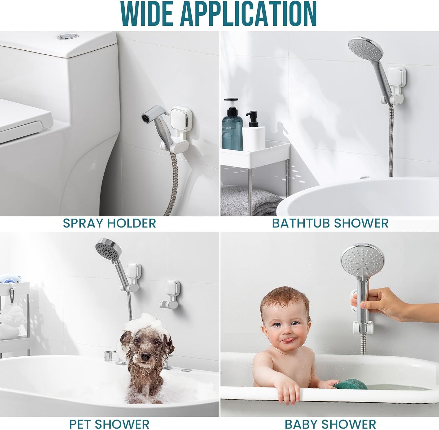 TAILI Bathroom Nice Series Shower Head Holder, No Drill