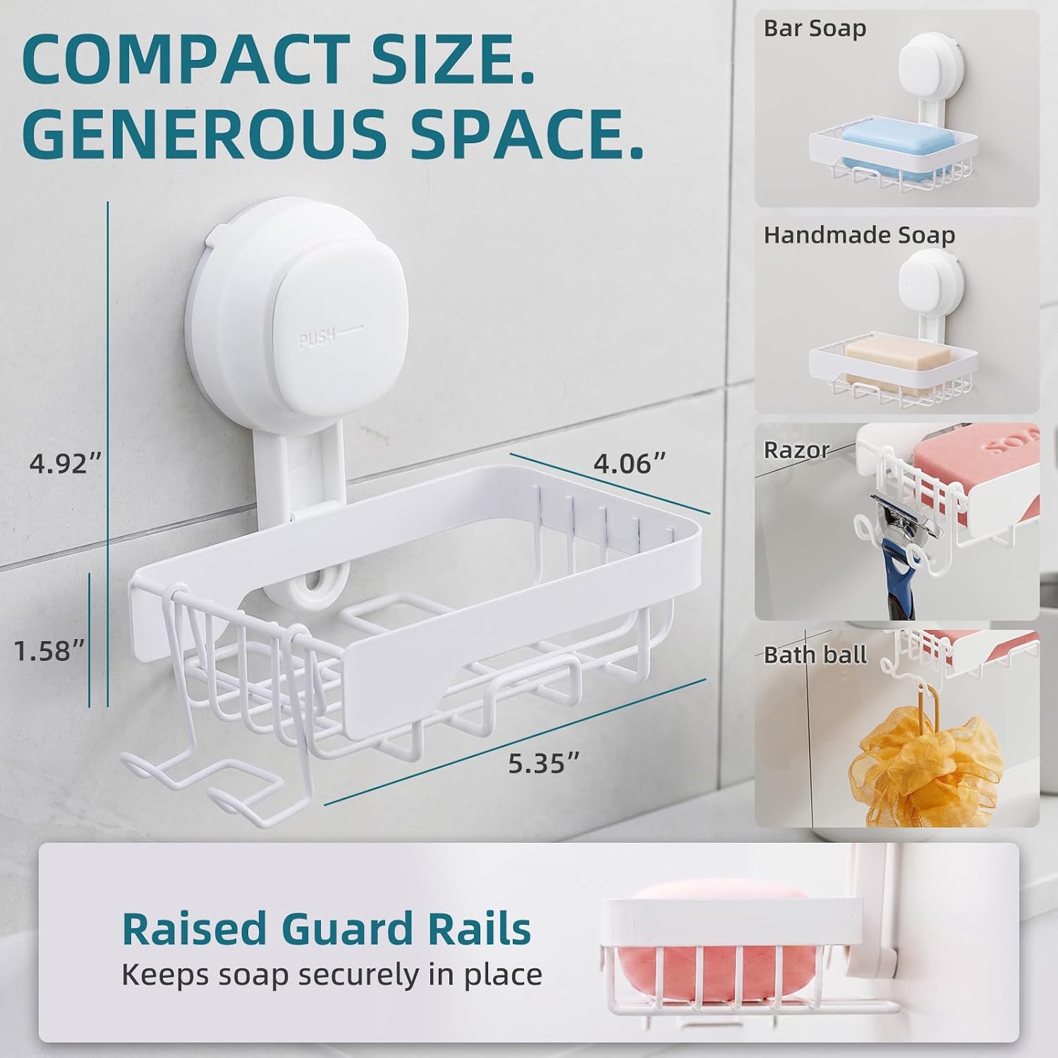 TAILI Suction Visible Indicator Soap Dish