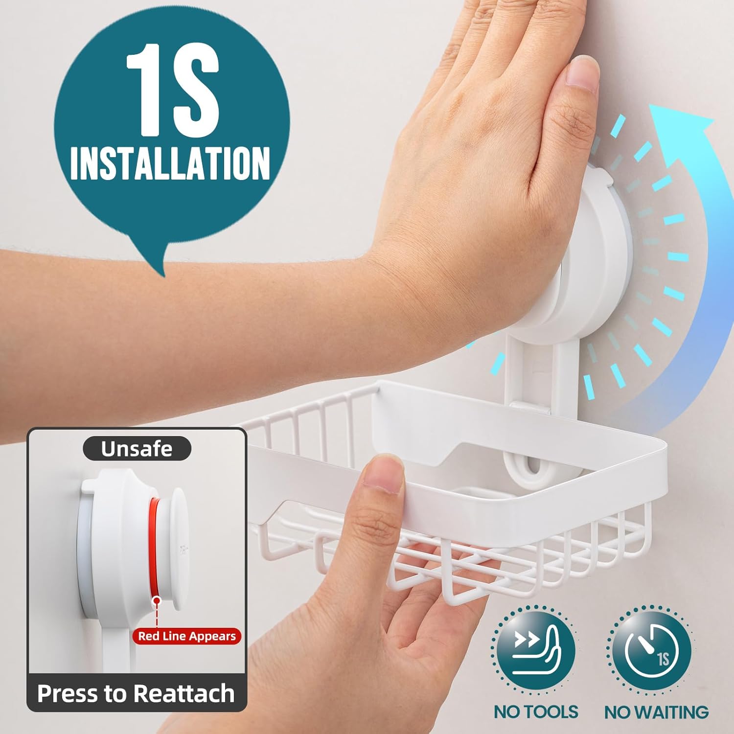 TAILI Suction Visible Indicator Soap Dish