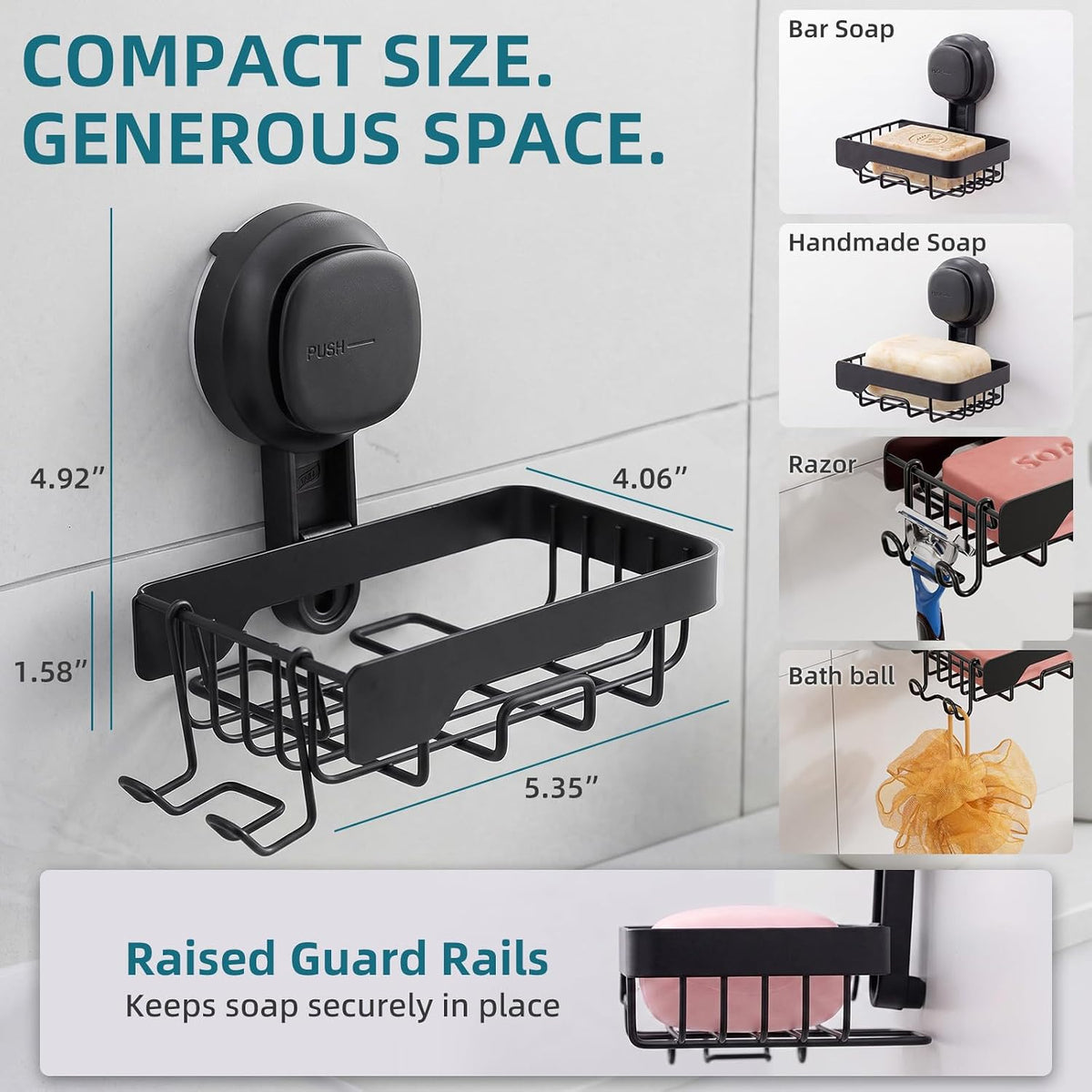 TAILI Suction Visible Indicator Soap Dish