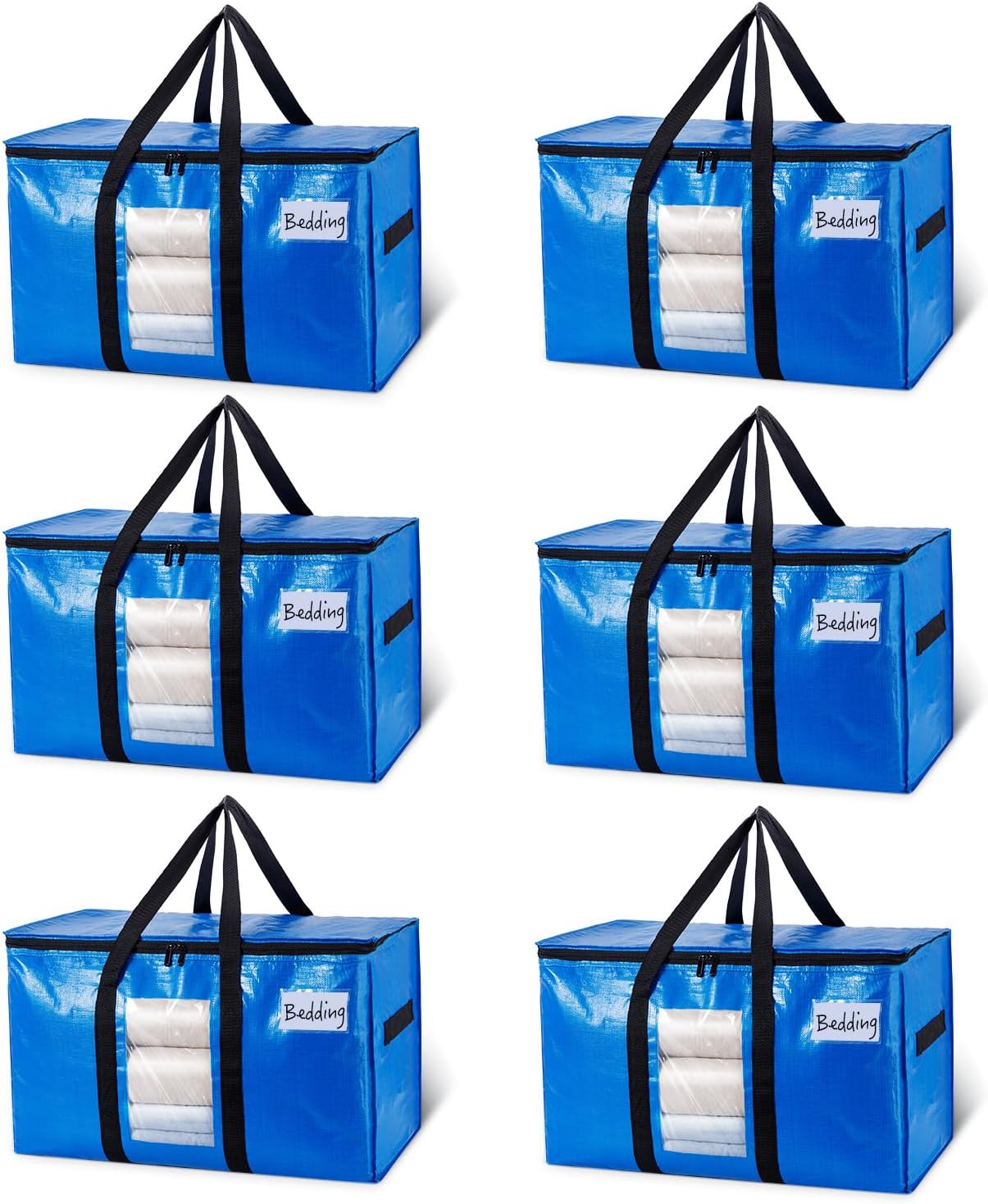 TAILI Blue Extra Large Moving Bags with Window