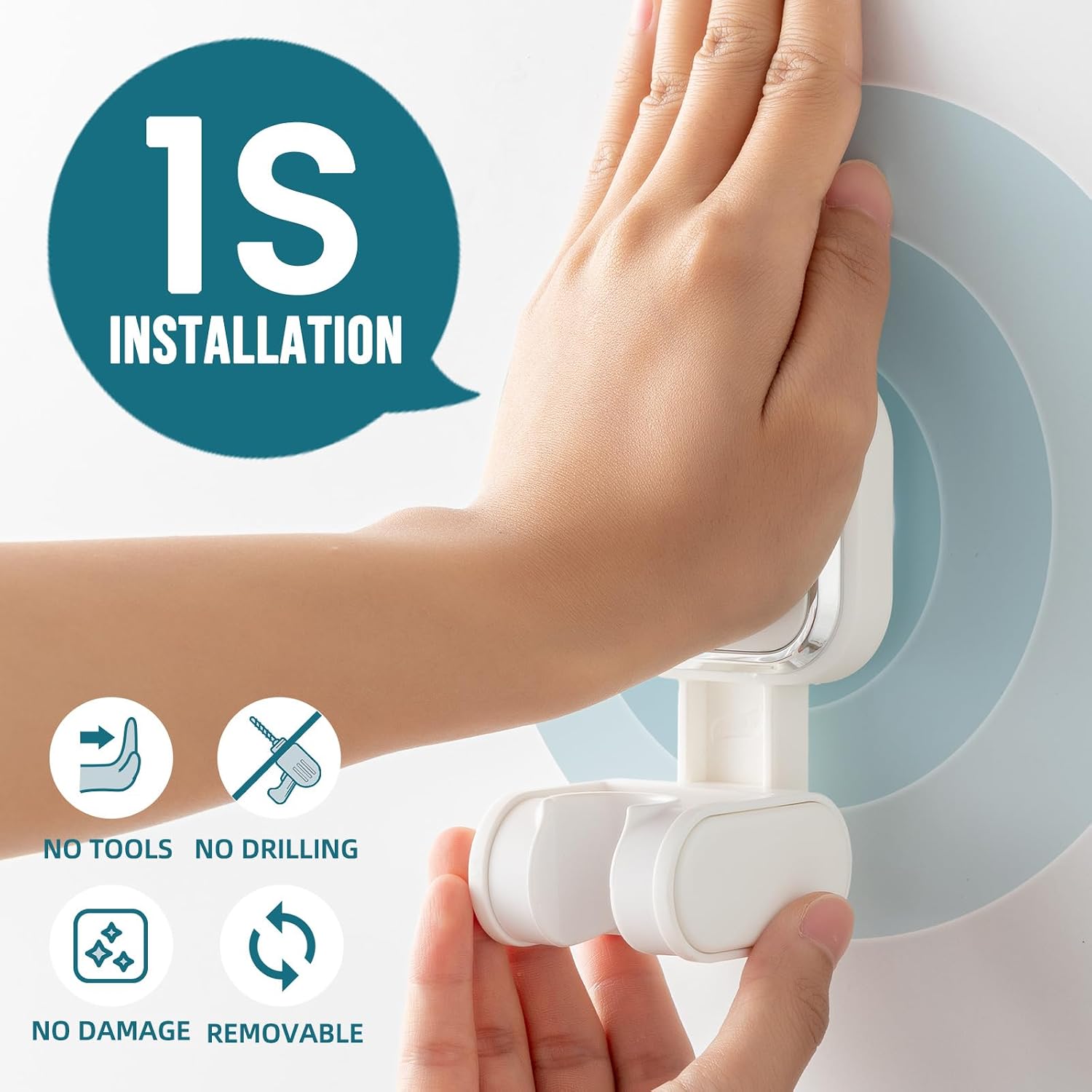 TAILI Bathroom Nice Series Shower Head Holder, No Drill