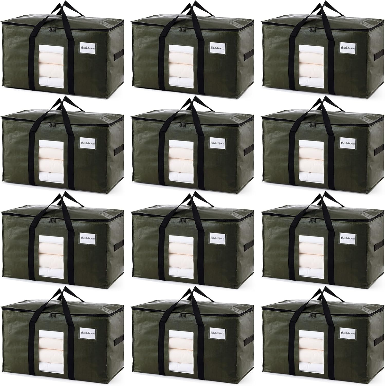 TAILI Green Extra Large Moving Bags with Window