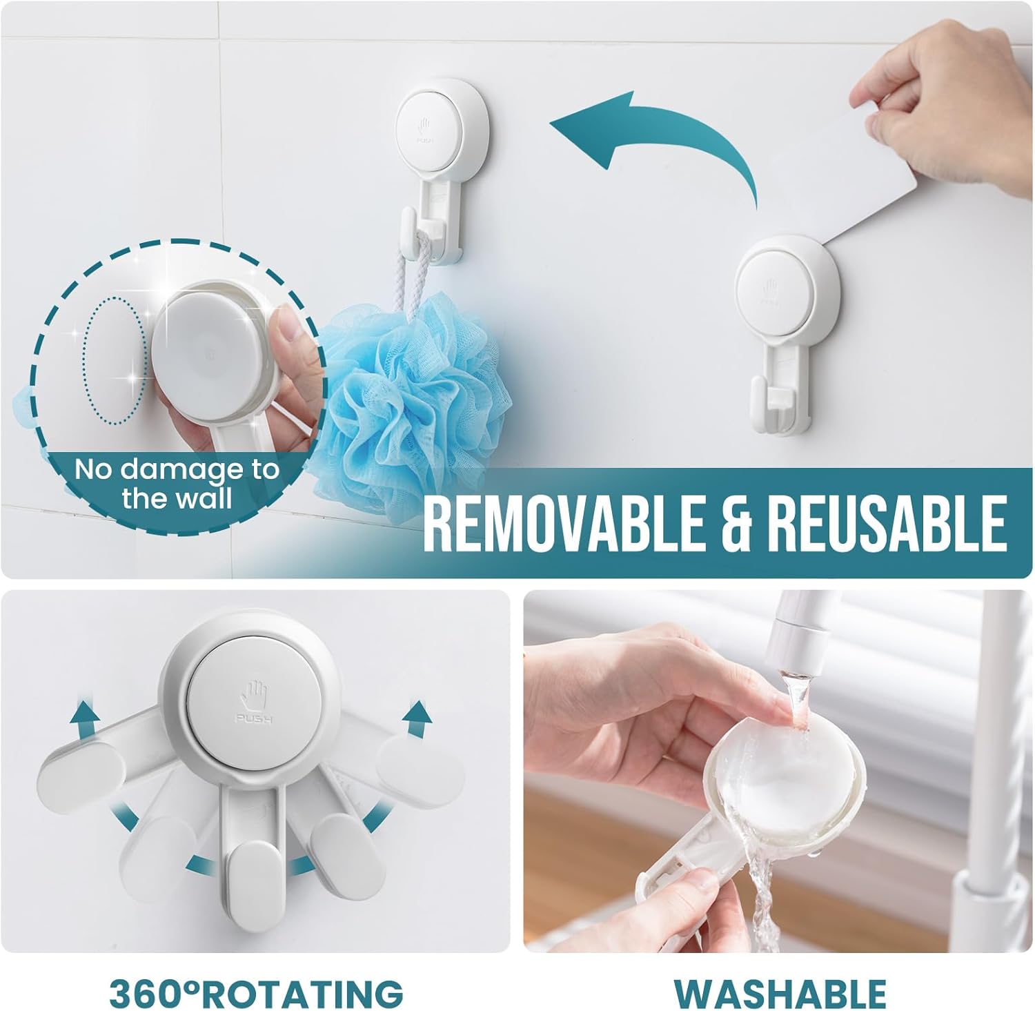 TAILI Nice Series Suction Towel Hooks