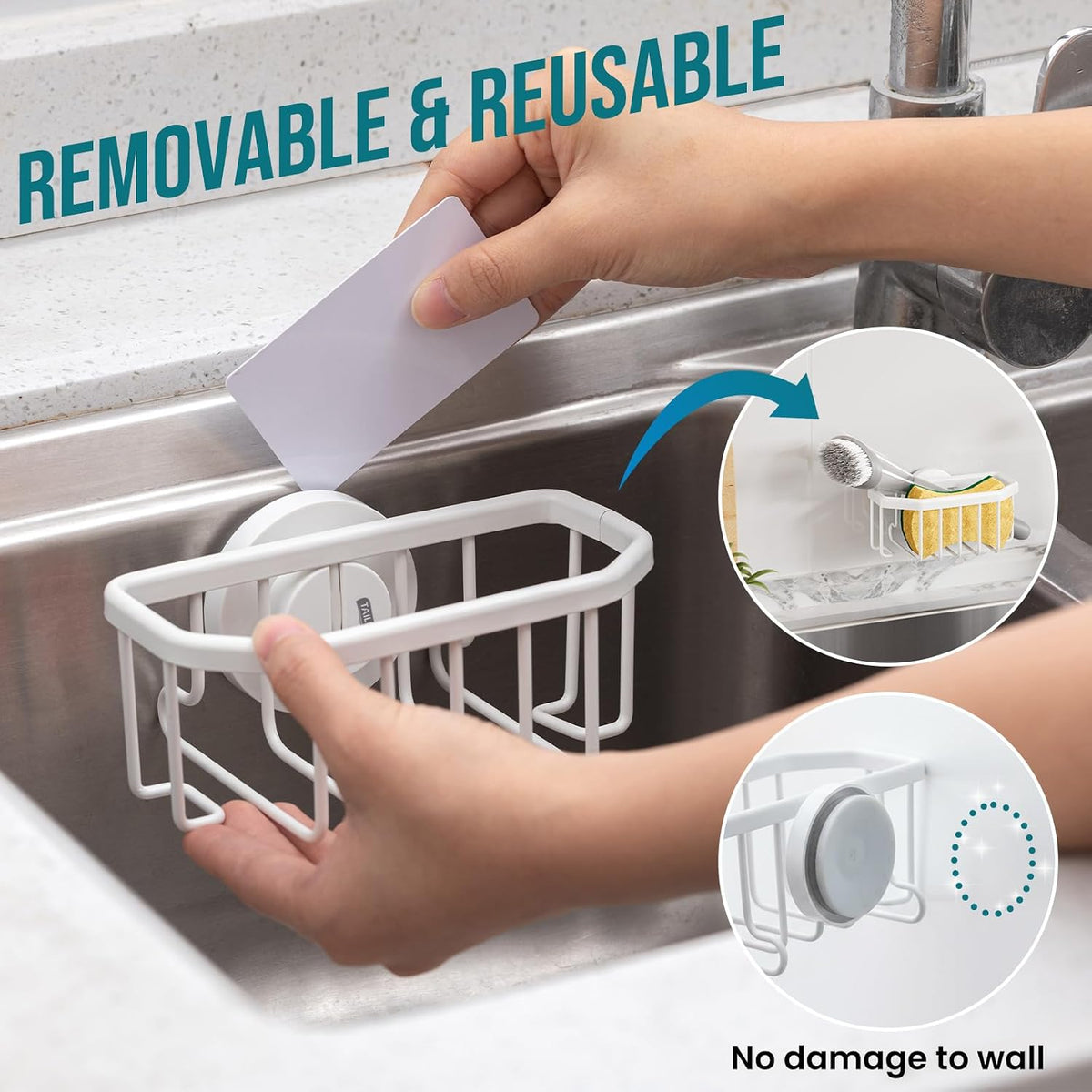 TAILI Suction Sink Sponge Holder