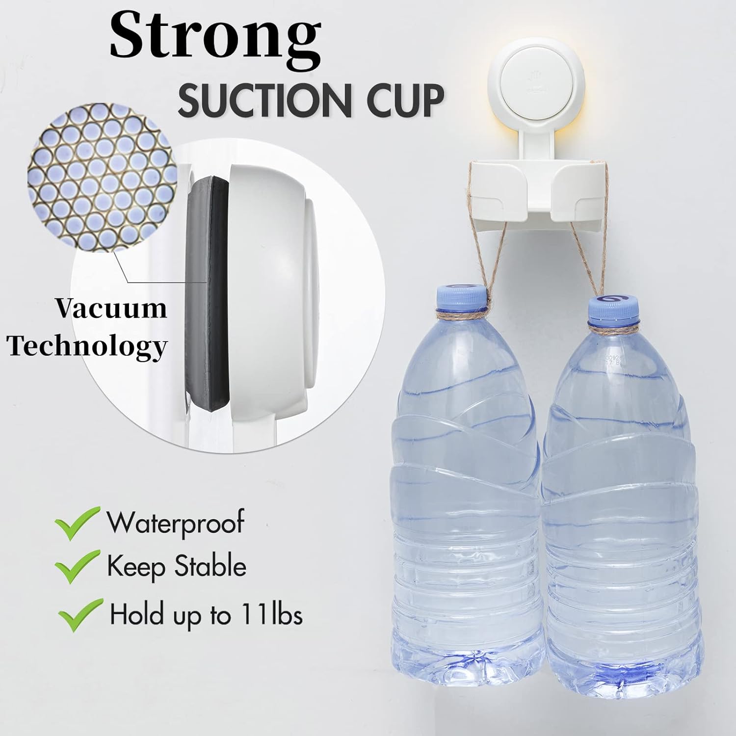 TAILI NICE Series Suction Wine Glass Holder – Removable No-Drill Wall Mount