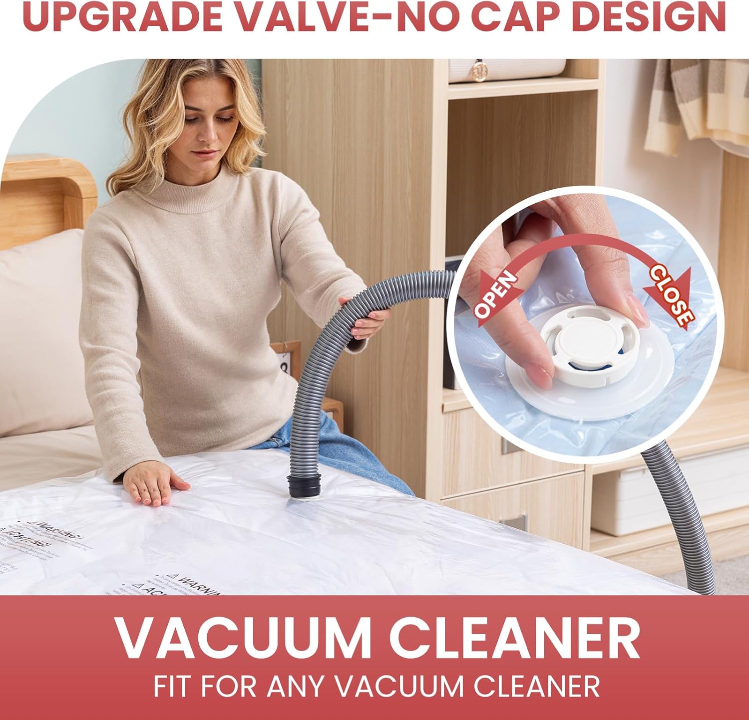 TAILI  XXL Flat Cream Vacuum Storage Bags