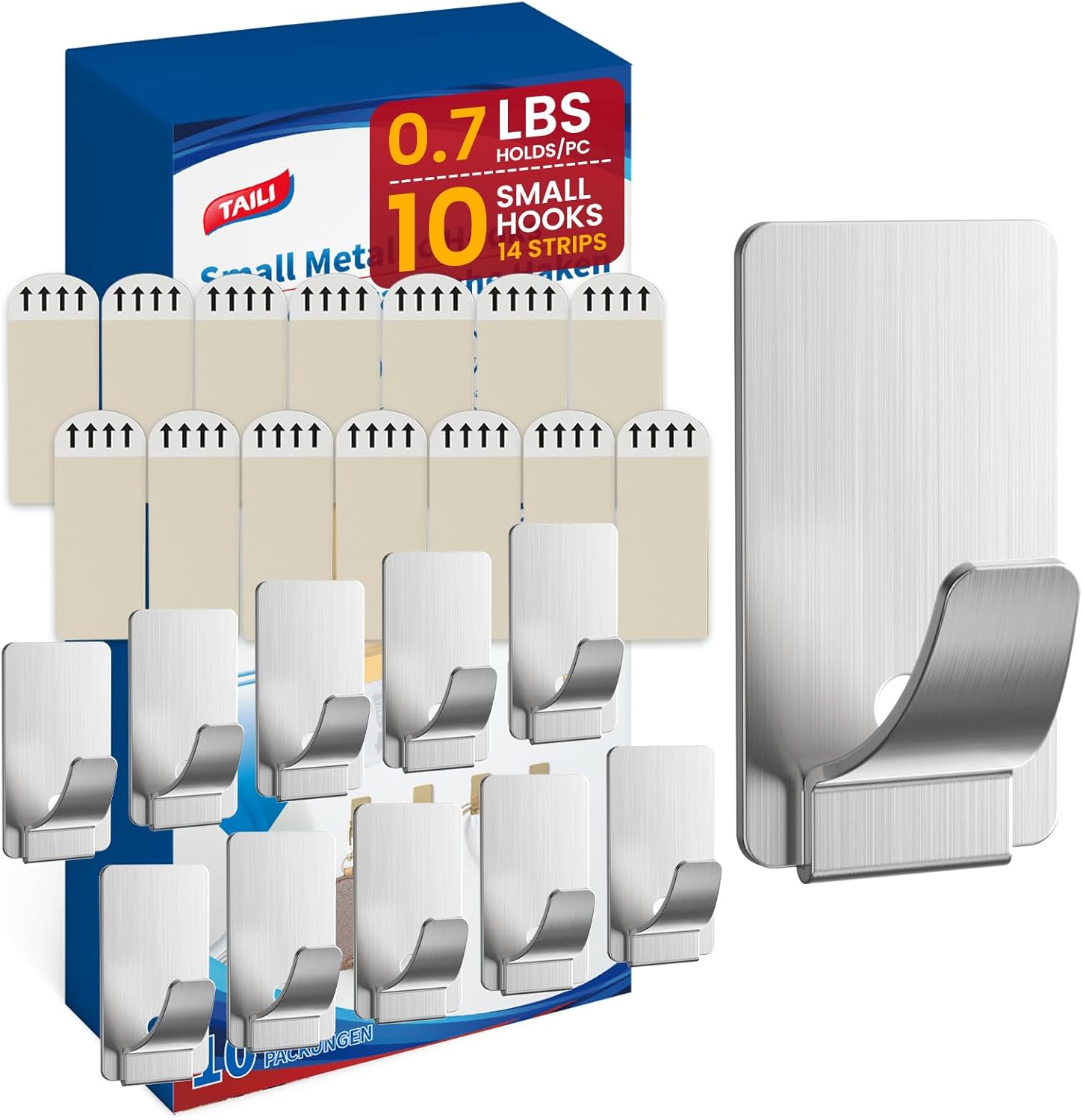 TAILI Easy-Metal Adhesive Hooks