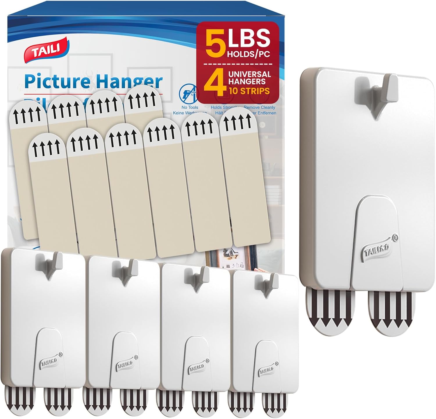 TAILI Easy-magic Heavy Duty Picture Hanging Strips