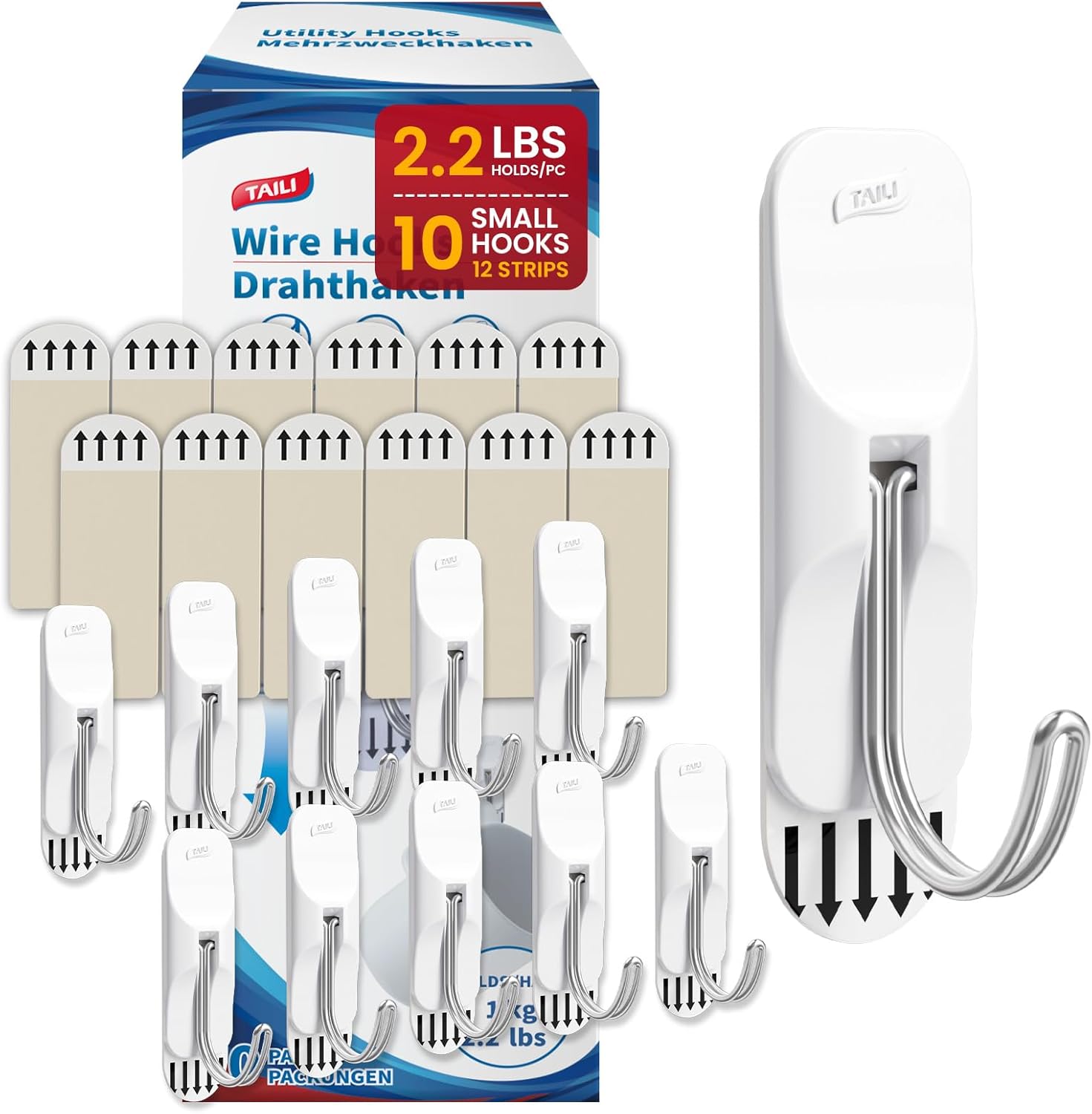 TAILI Easy-Wire Damage‑Free Hanging Hooks