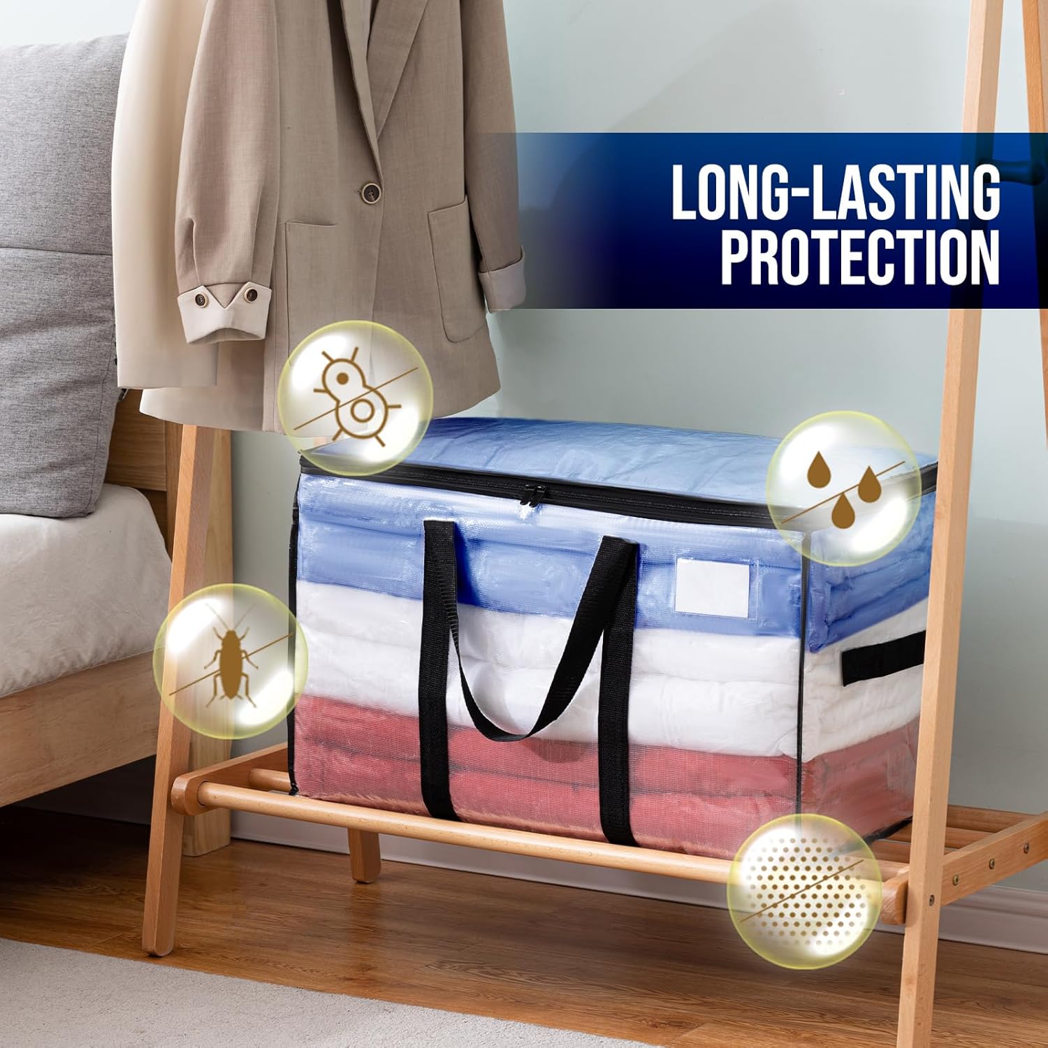 TAILI Clear Extra Large  Moving Bags with Window