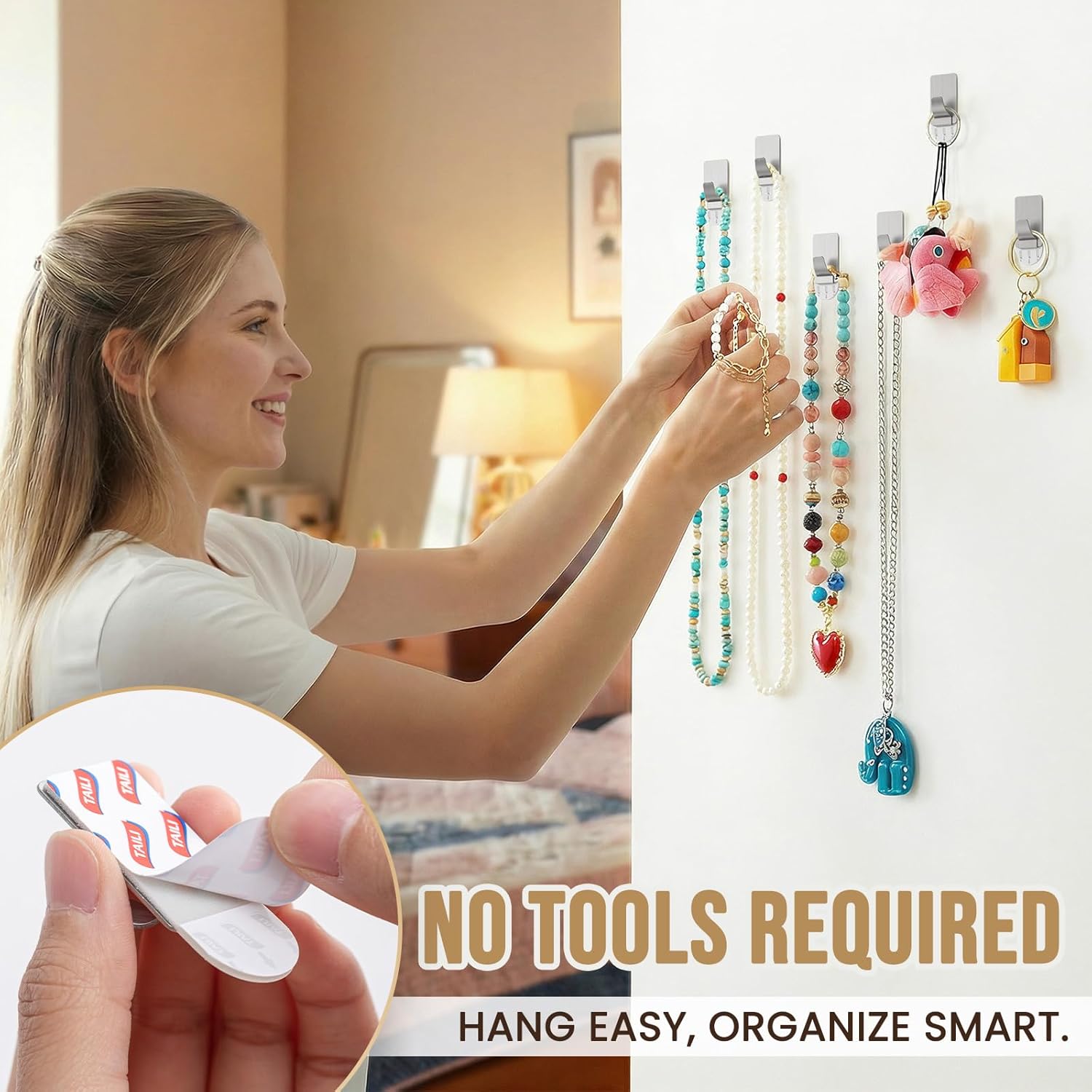 TAILI Easy-Metal Adhesive Hooks