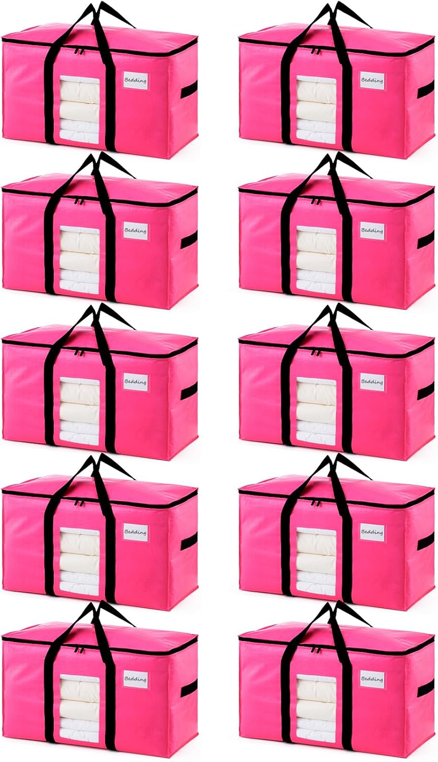 TAILI Pink Extra Large  Moving Bags with Window
