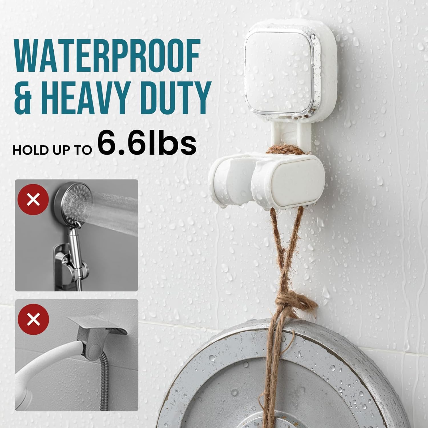 TAILI Bathroom Nice Series Shower Head Holder, No Drill