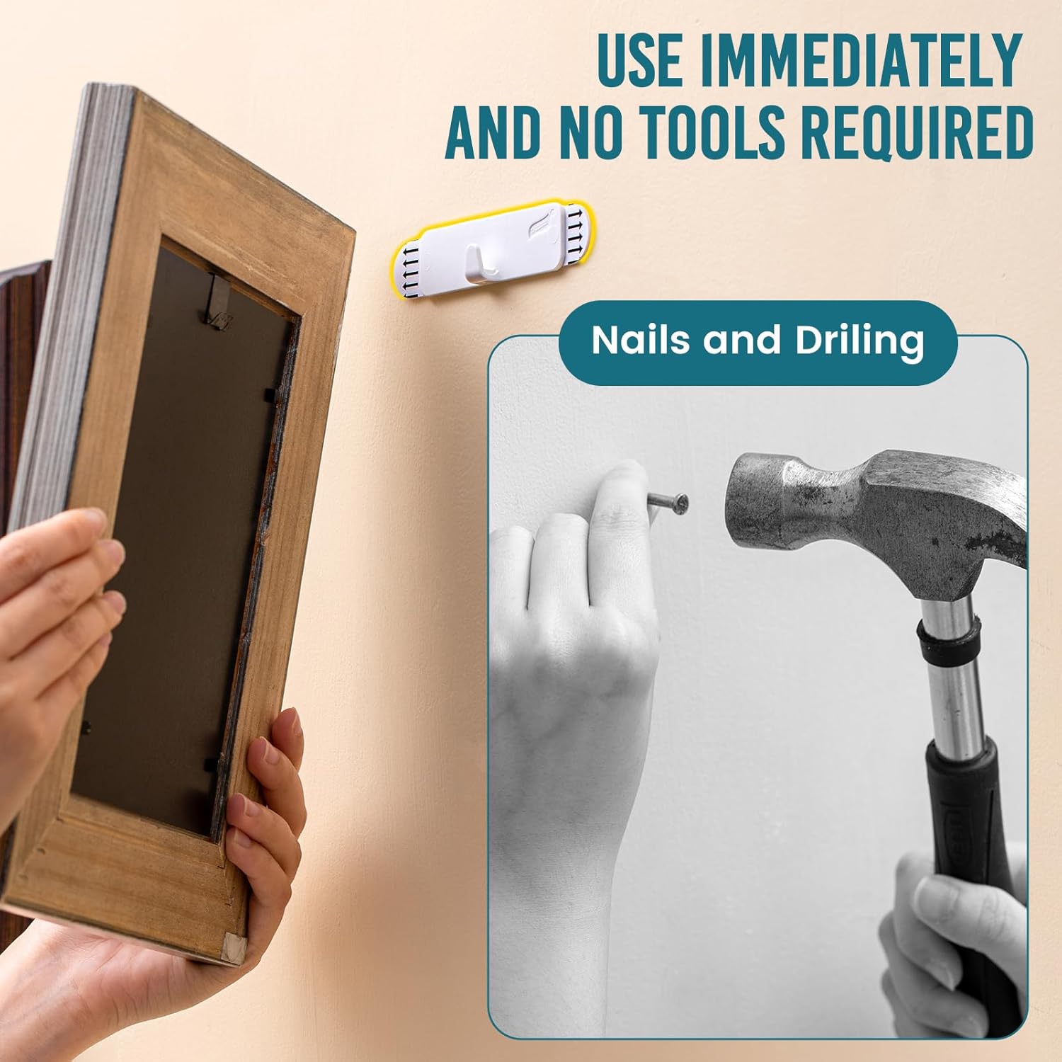 TAILI Easy-Magic Adhesive Sawtooth Hangers