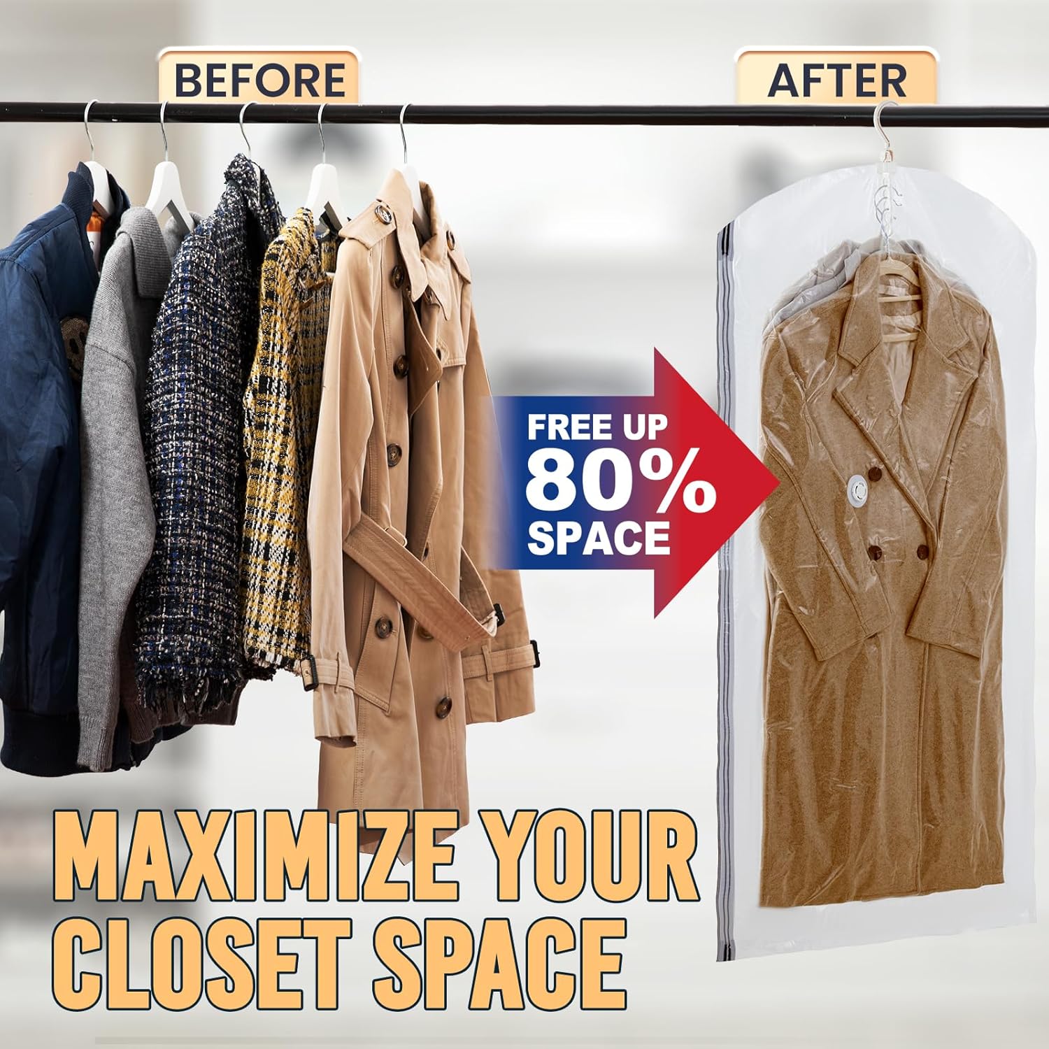 TAILI  Clean Hanging Vacuum Storage Bags