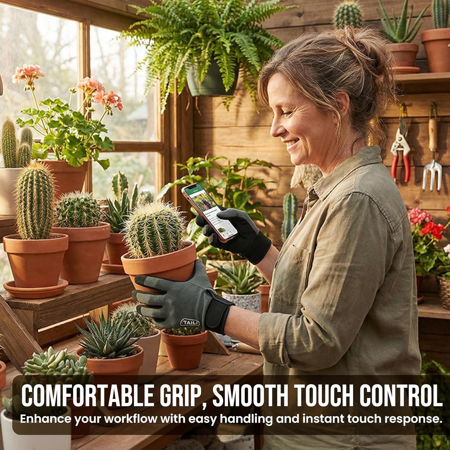 TAILI Feather-Light Series Cut Resistant Work Gloves – Grip & Touchscreen Ready