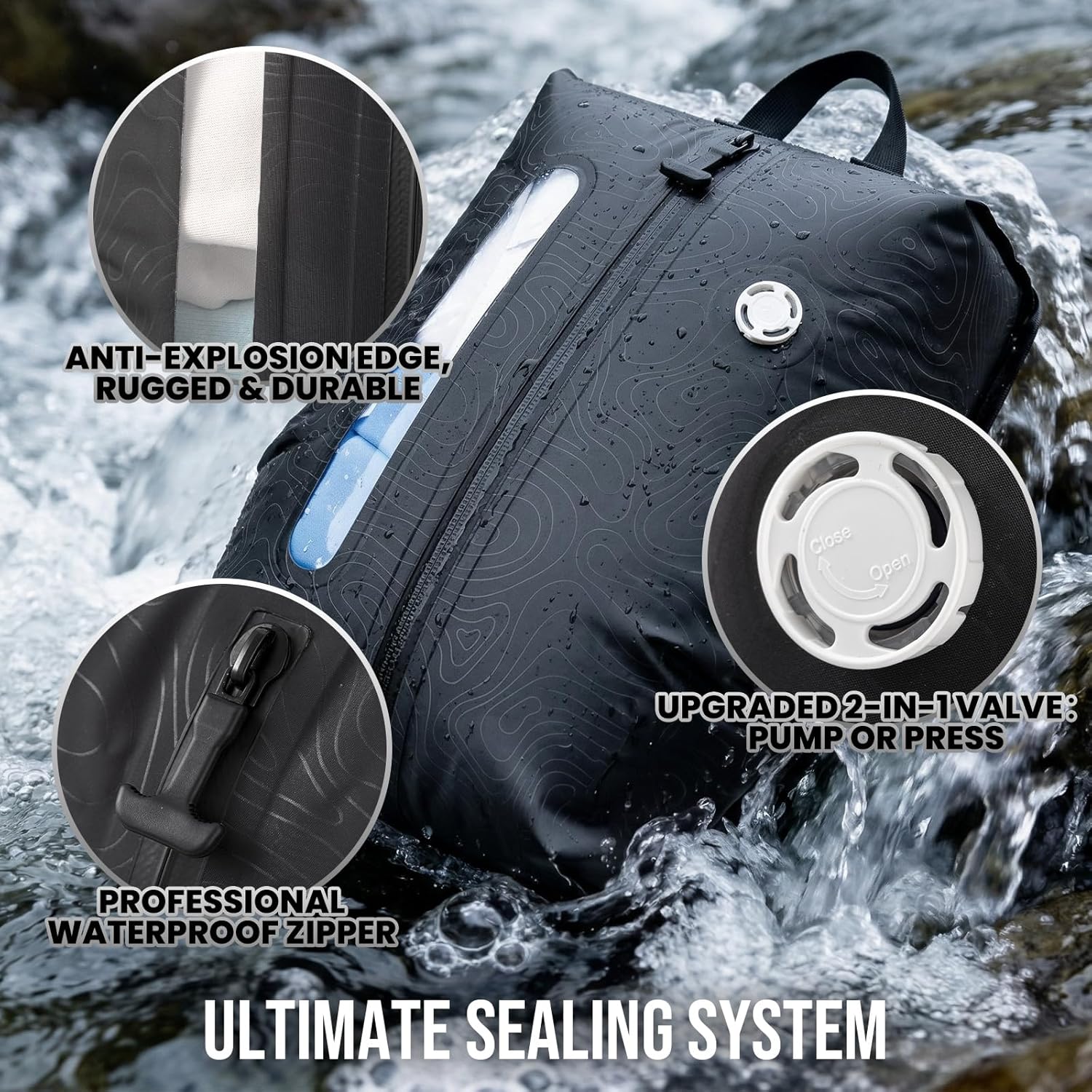TAILI Travel Vacuum Compression Bags with Wireless Pump