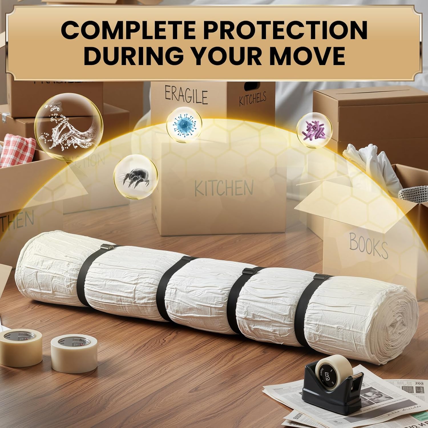 TAILI Mattress Vacuum Storage Bag with Straps