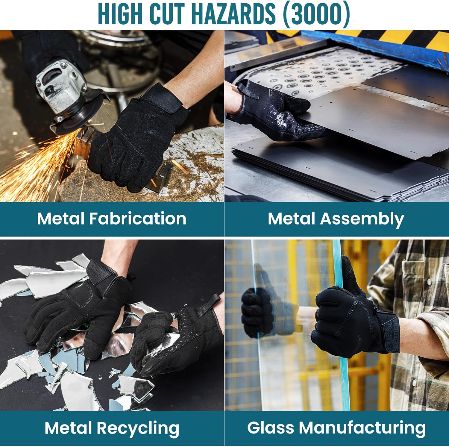 TAILI 3.0 Series Cut & Puncture Resistant Work Gloves – Touchscreen Ready