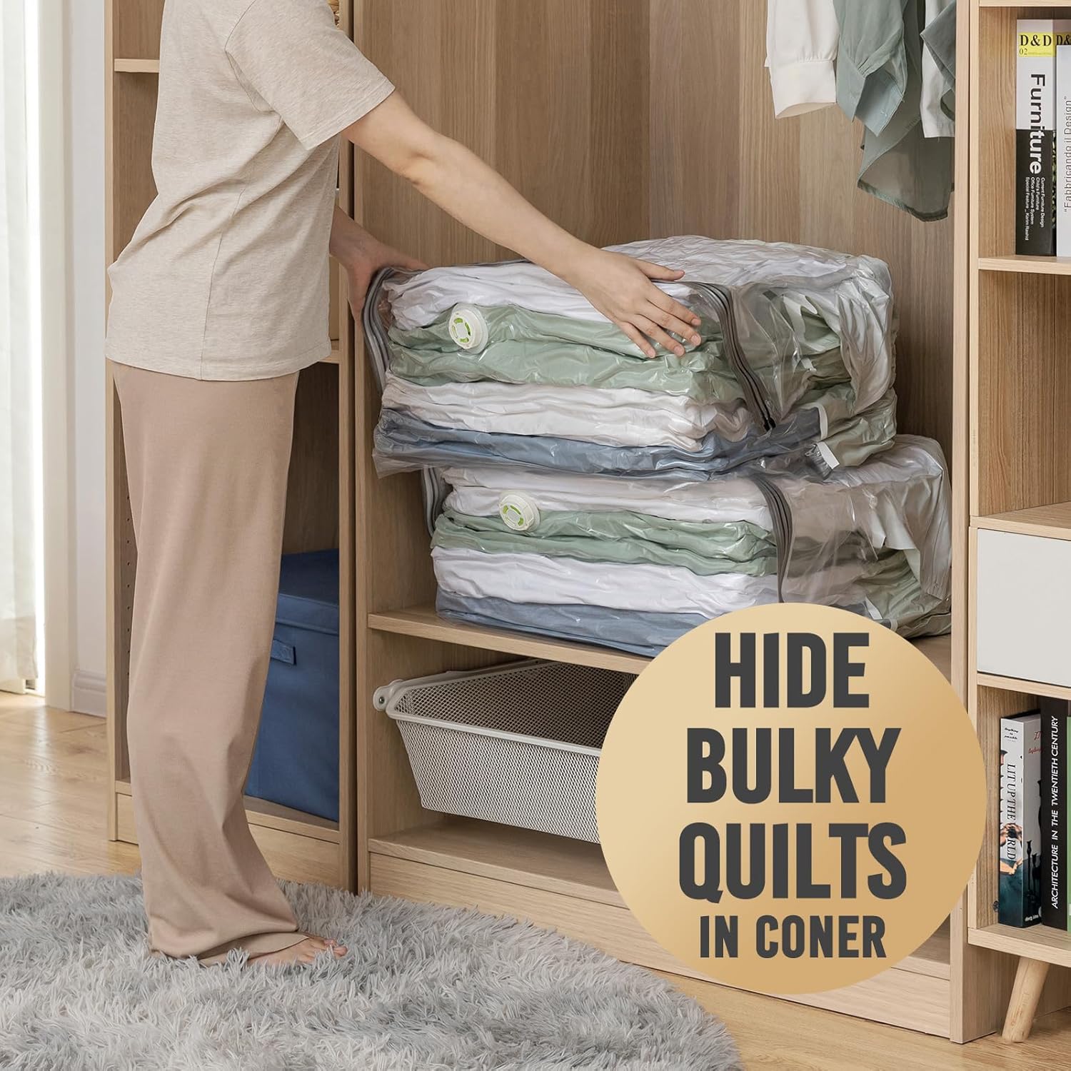 TAILI Supe Jumbo Cube Vacuum Storage Bags