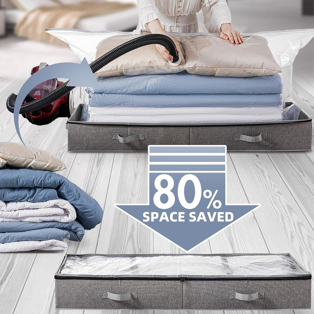 TAILI Under Bed Vacuum Storage Bags