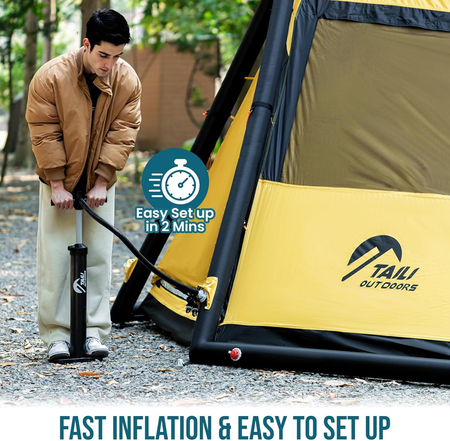 TAILI Octagonal Double-Chamber Inflatable Tent