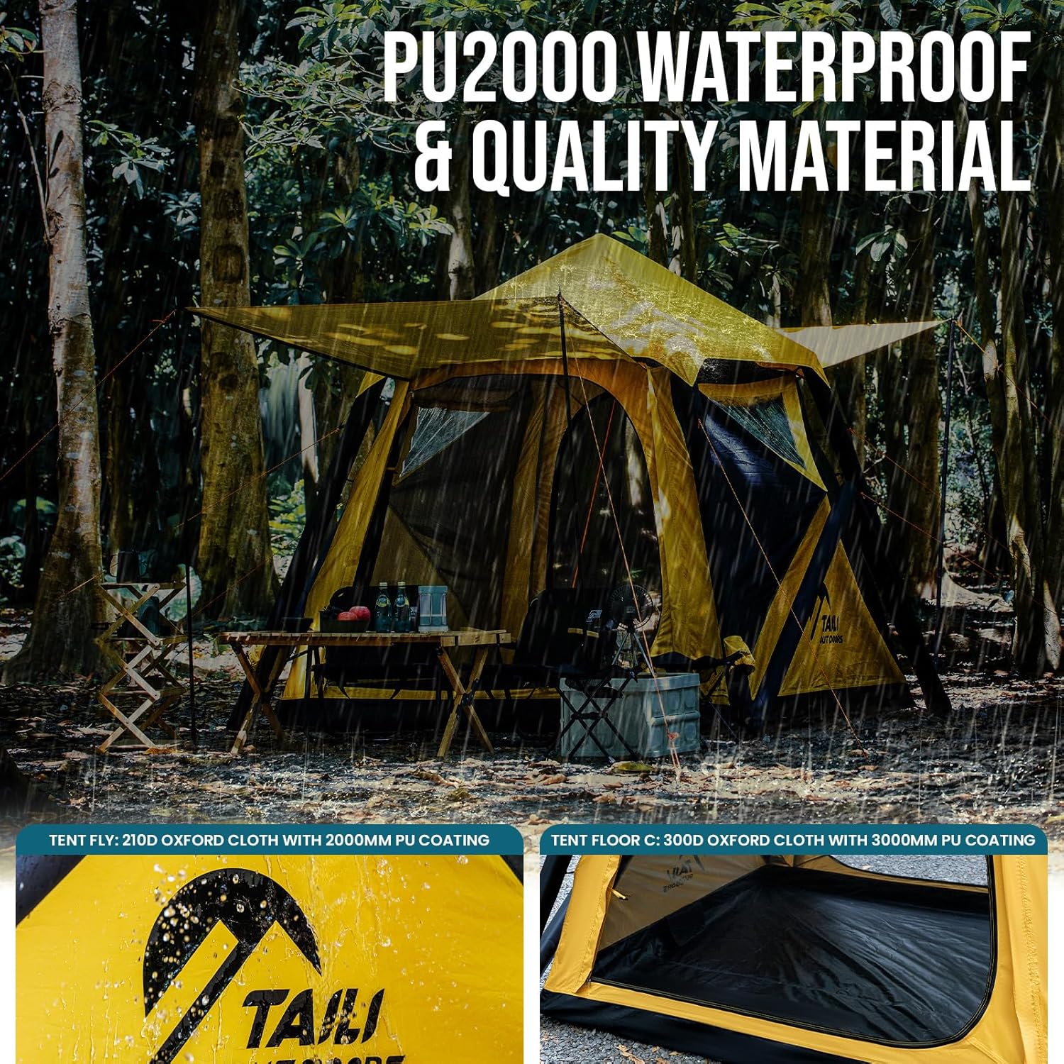 TAILI Yellow External Air Column Inflatable Tent