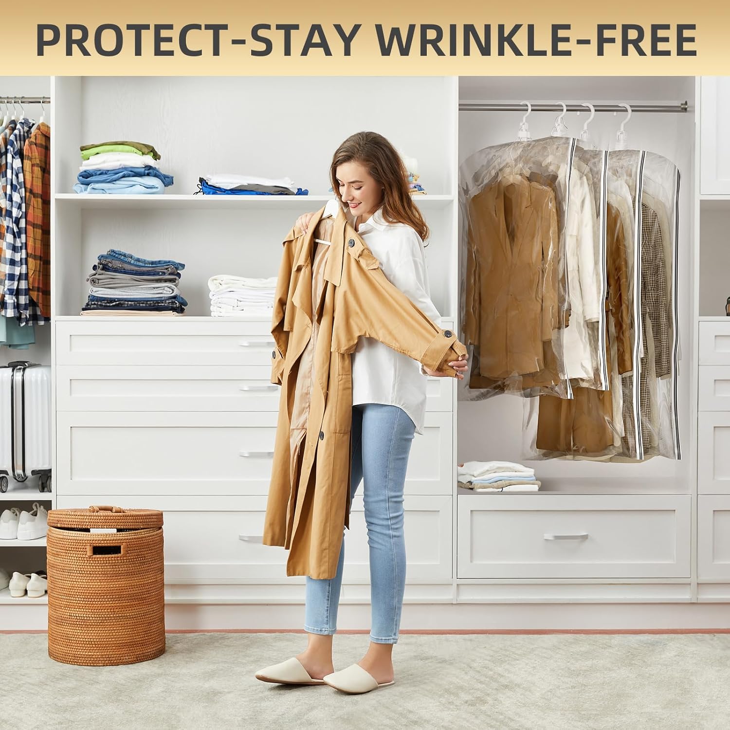 TAILI Black Hanging Vacuum Storage Bags