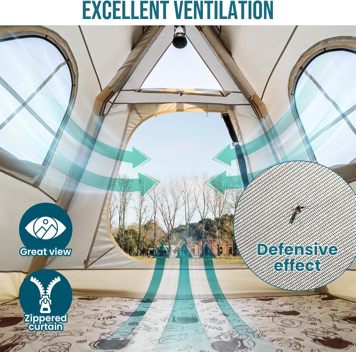 TAILI Oxford Inflatable Blow Up Tent