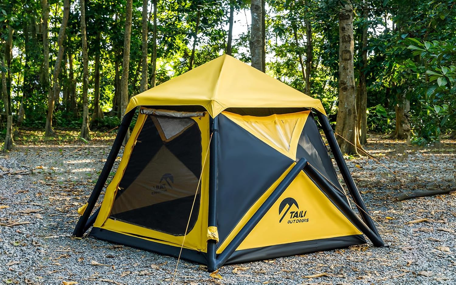TAILI Yellow External Air Column Inflatable Tent