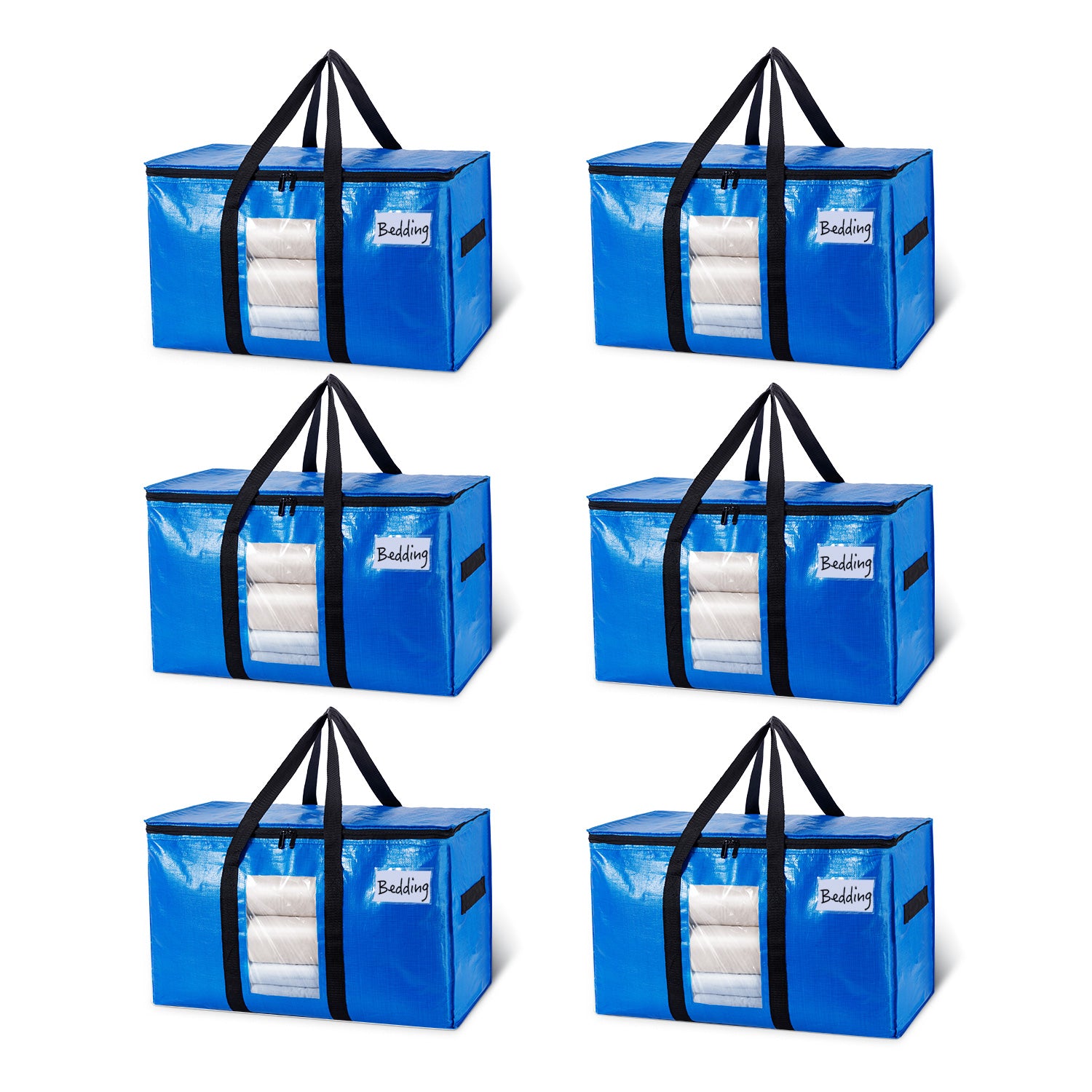 TAILI Blue Extra Large Moving Bags with Window