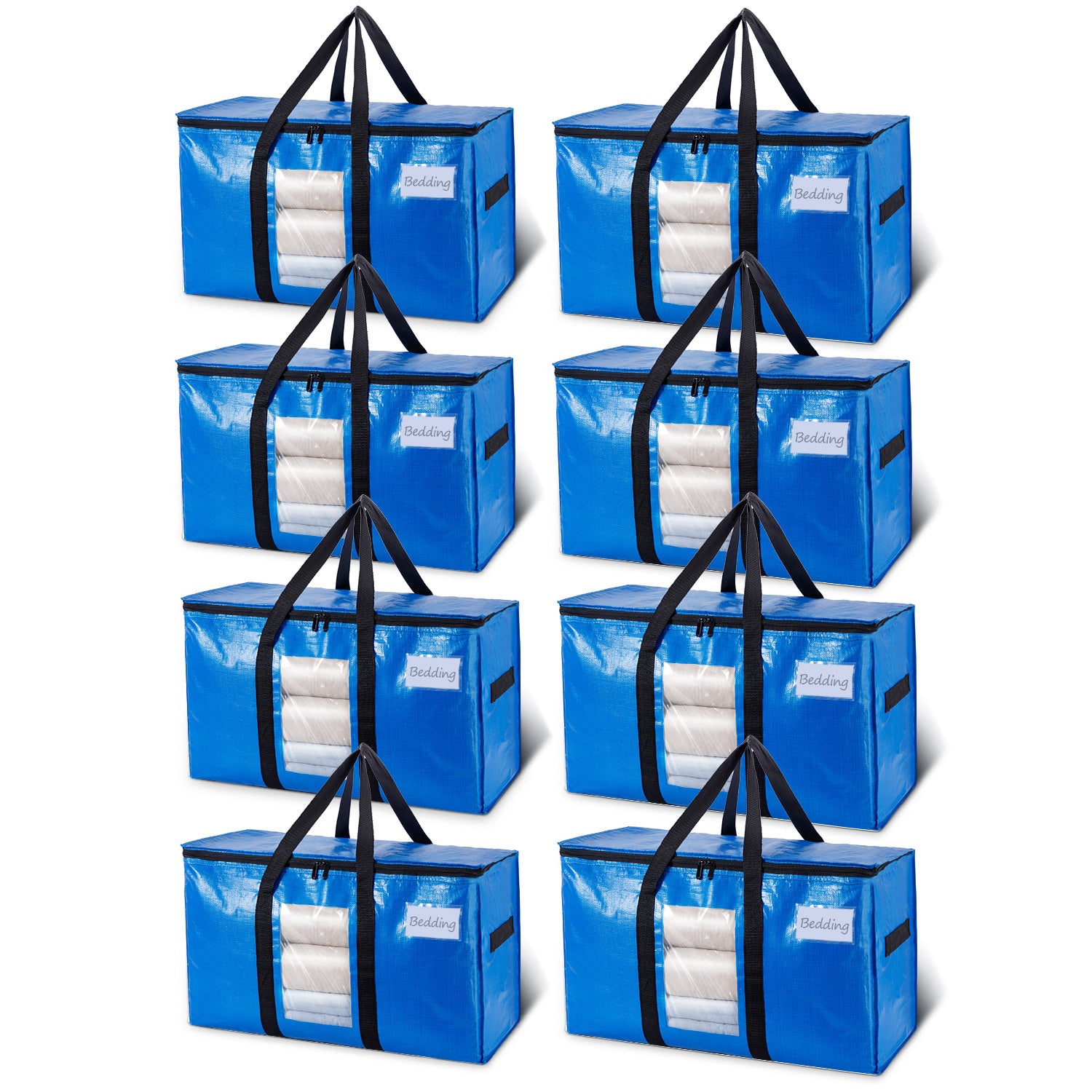 TAILI Blue Extra Large Moving Bags with Window