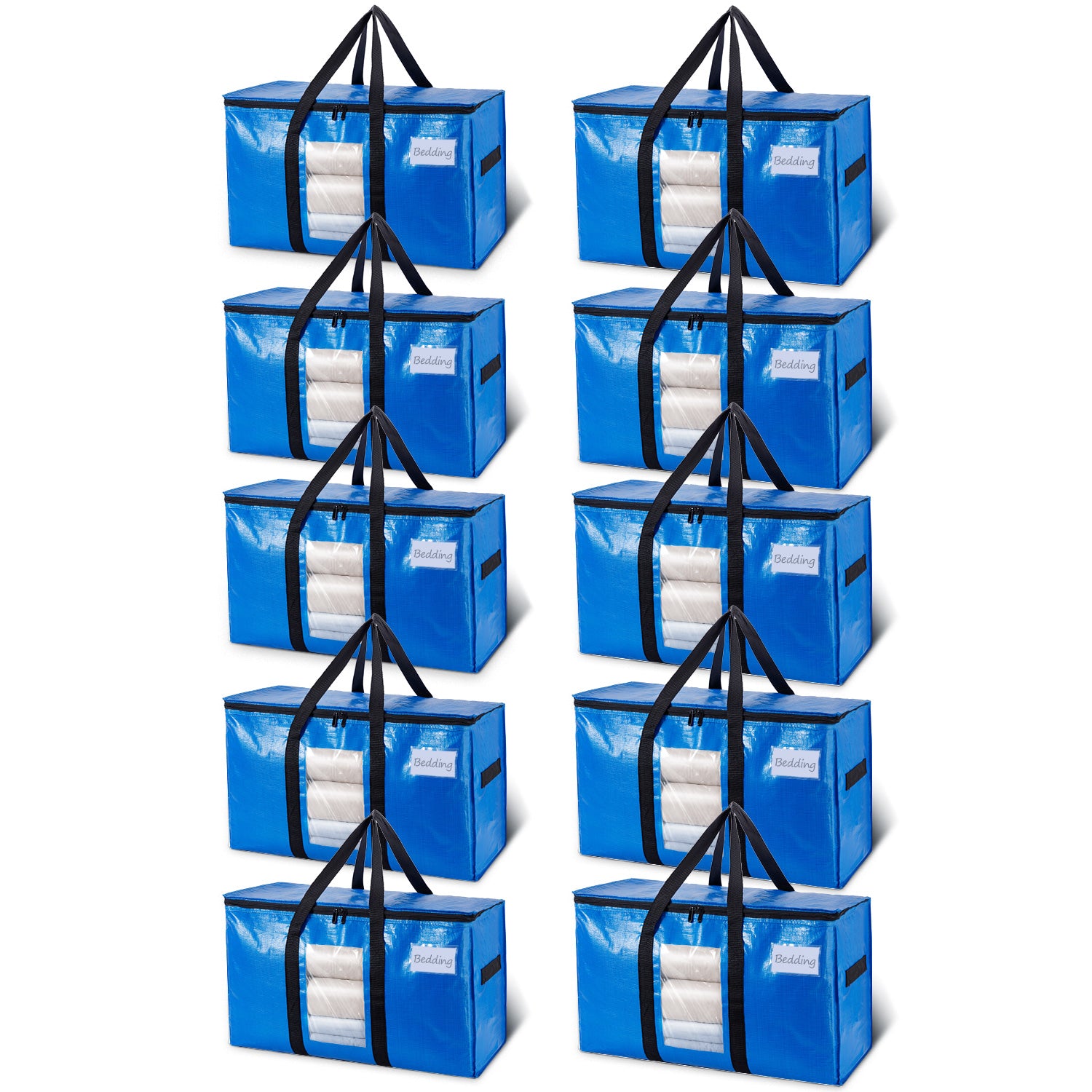 TAILI Blue Extra Large Moving Bags with Window