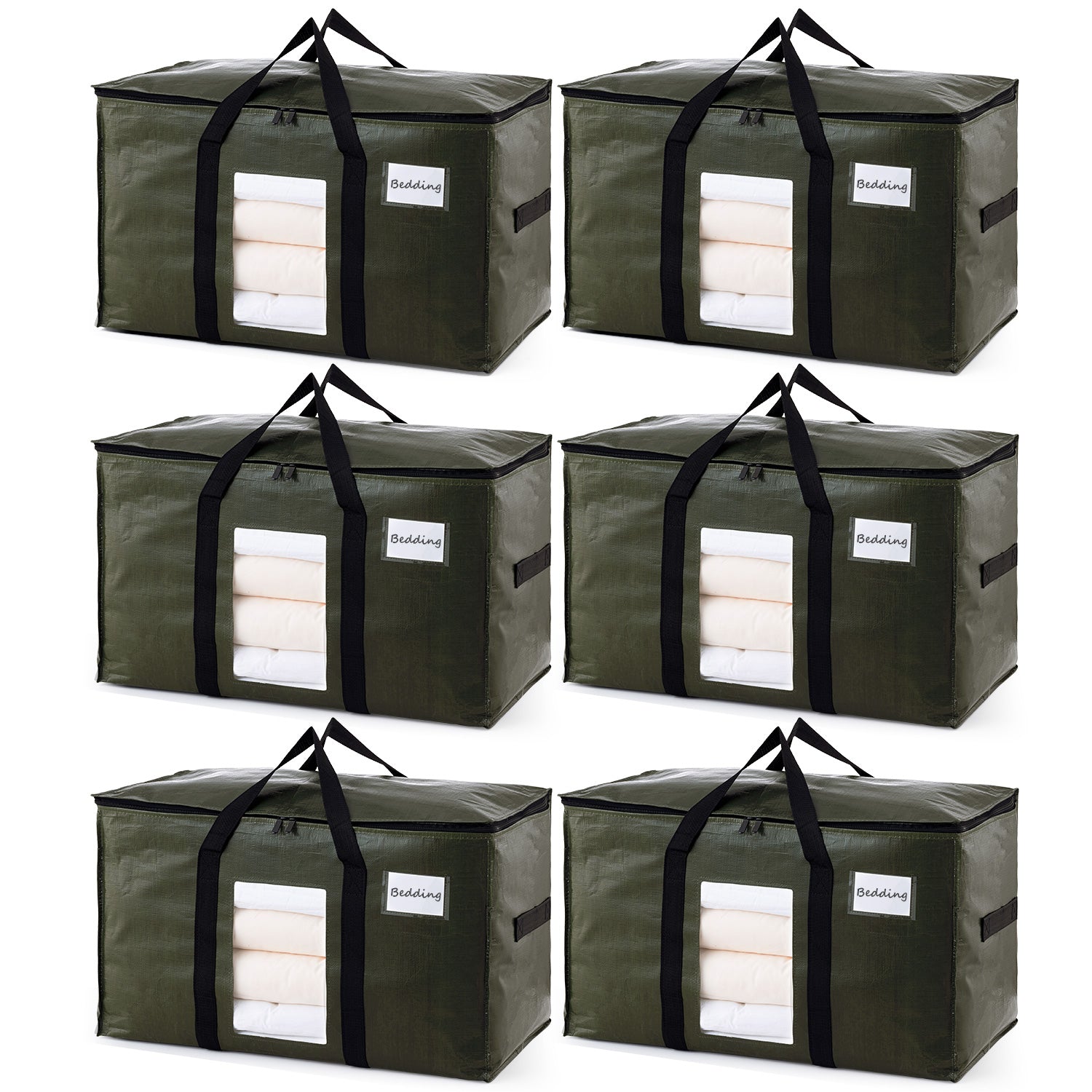 TAILI Green Extra Large Moving Bags with Window