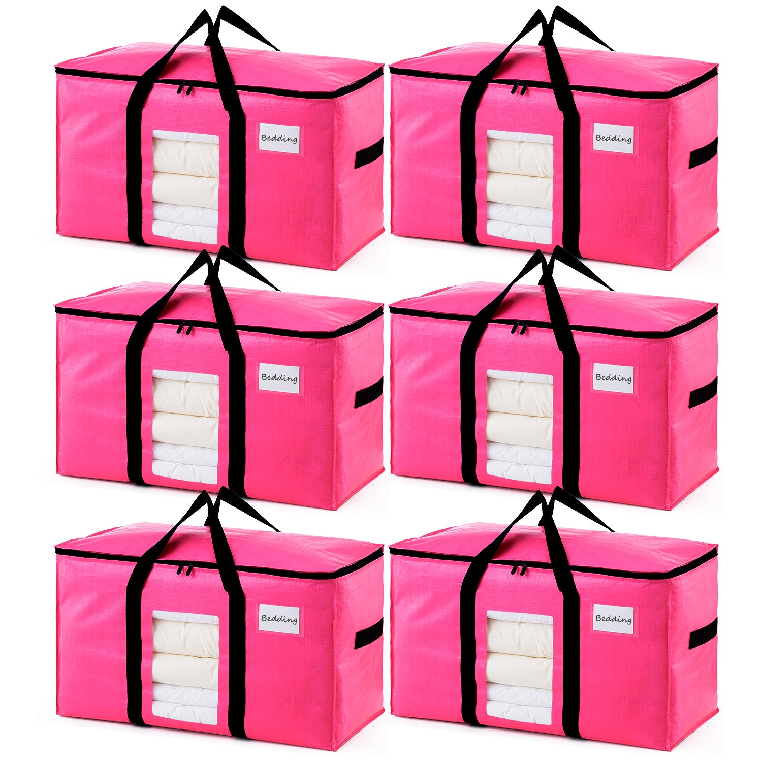 TAILI Pink Extra Large  Moving Bags with Window