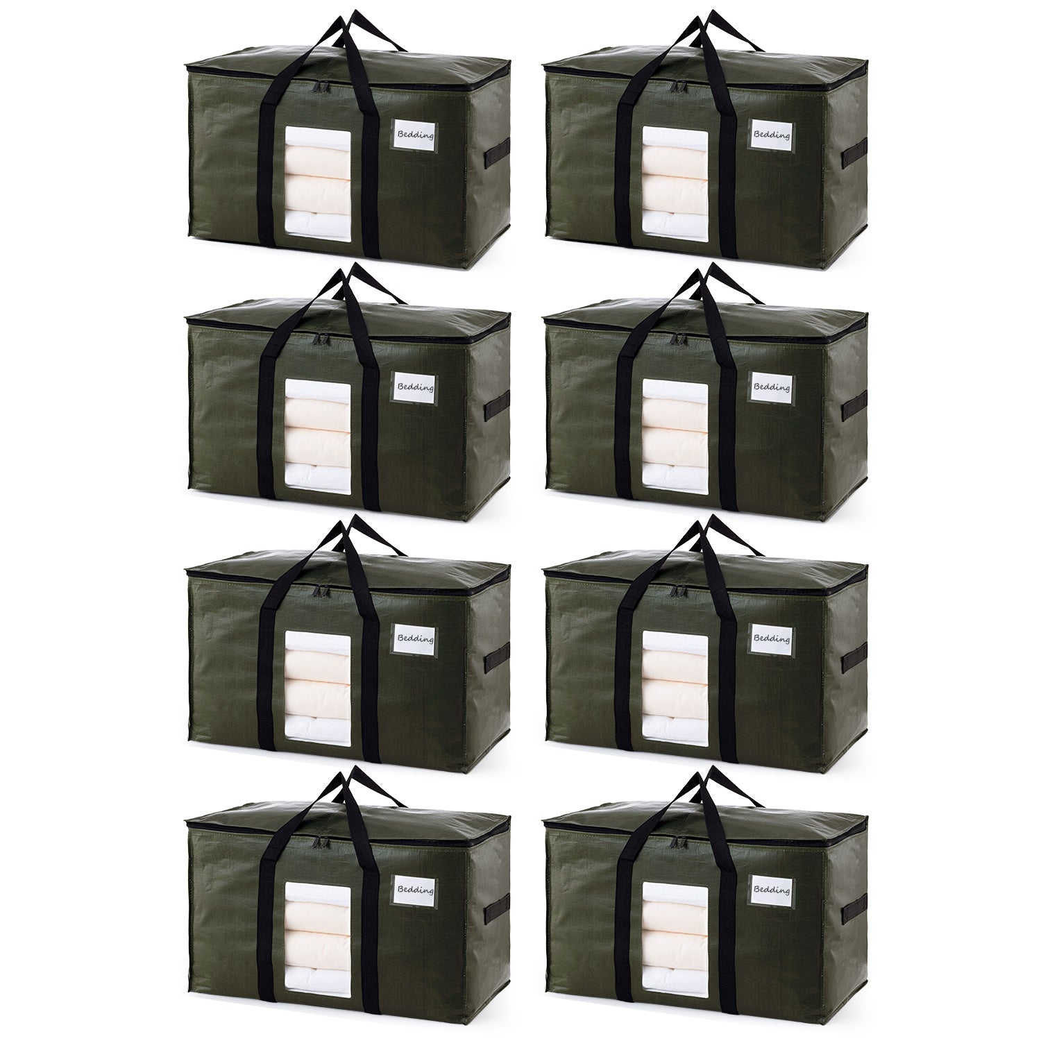 TAILI Green Extra Large Moving Bags with Window