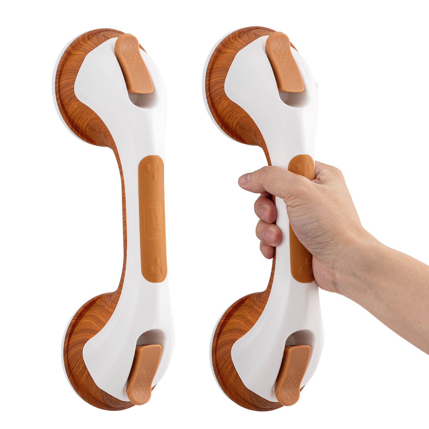 TAILI Nice Series 12 Inch Suction Shower Grab Bar – No-Drill Bathroom Safety Handle